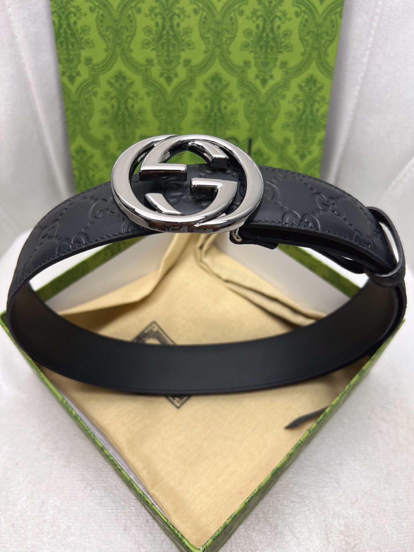 Gucci Leather Belt Top Grain Leather