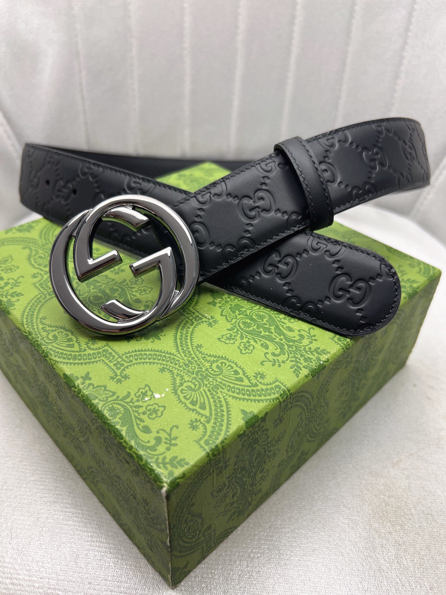 Gucci Leather Belt Top Grain Leather