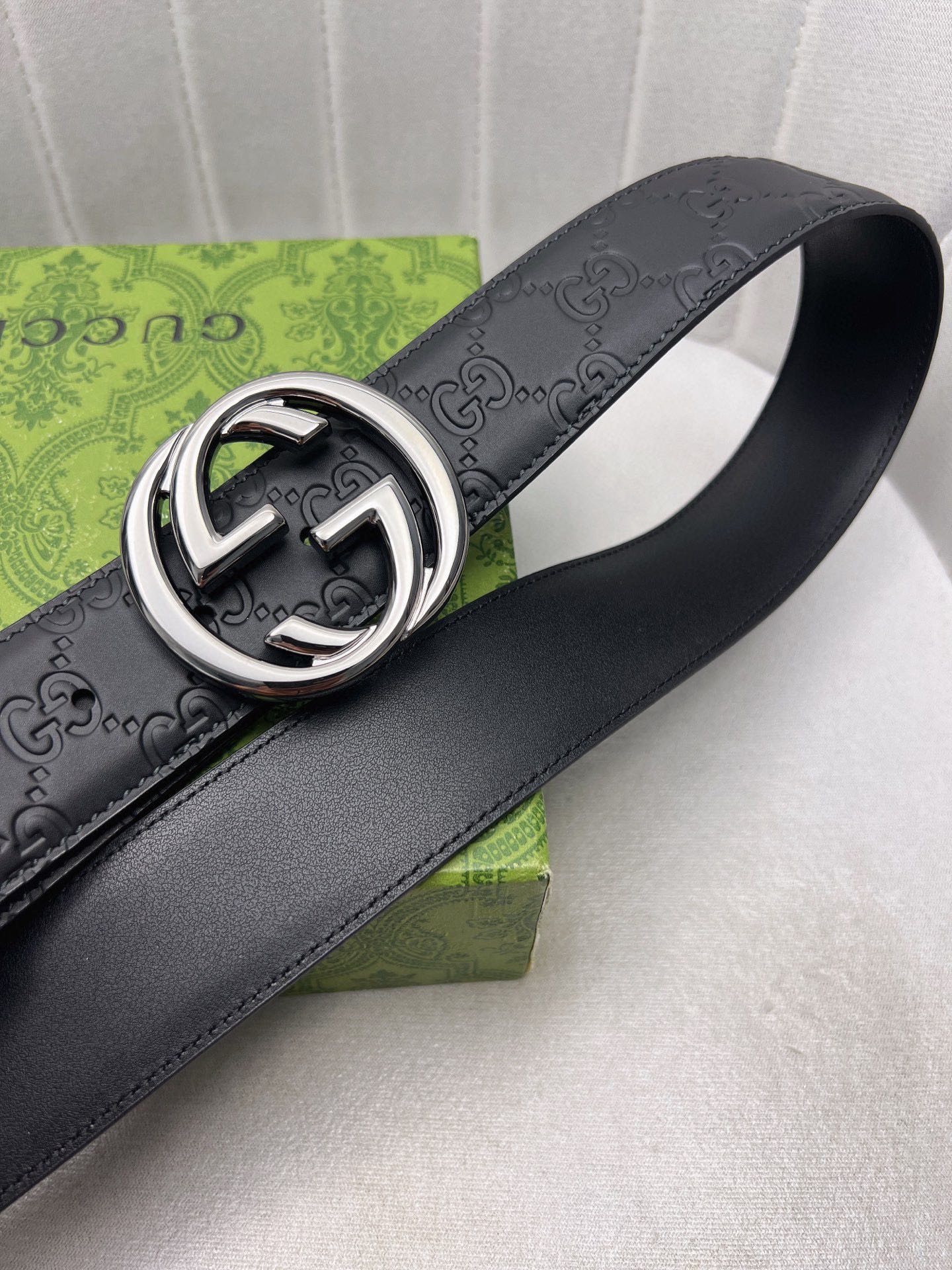 Gucci Leather Belt Top Grain Leather