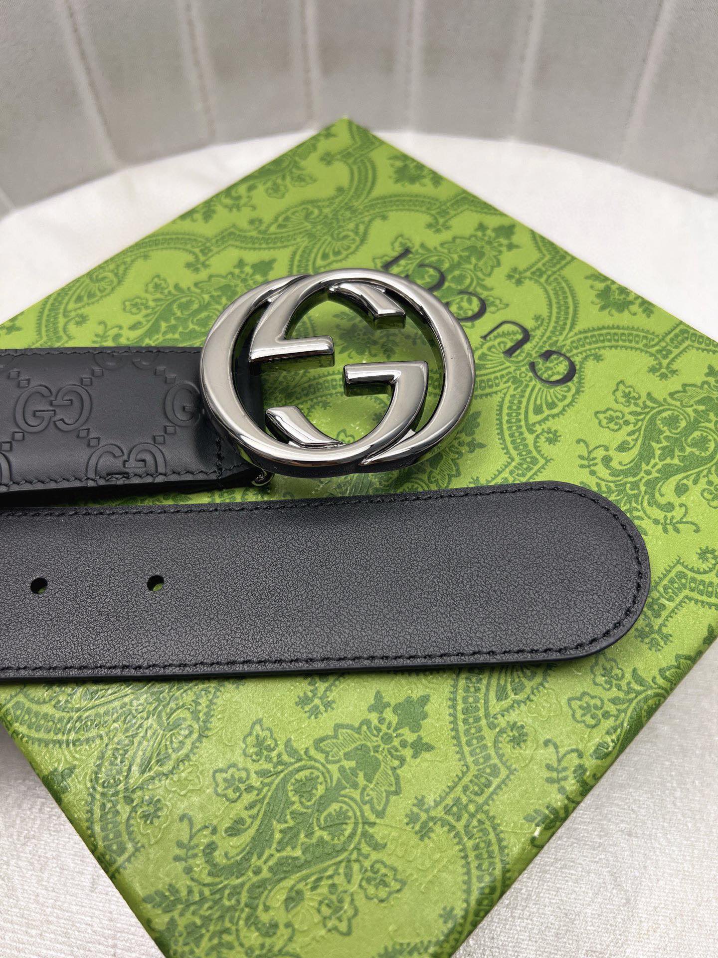Gucci Leather Belt Top Grain Leather