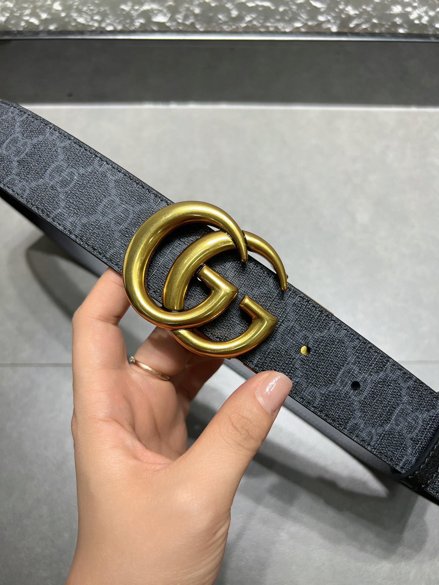 Gucci Male Basic Belt Canvas S