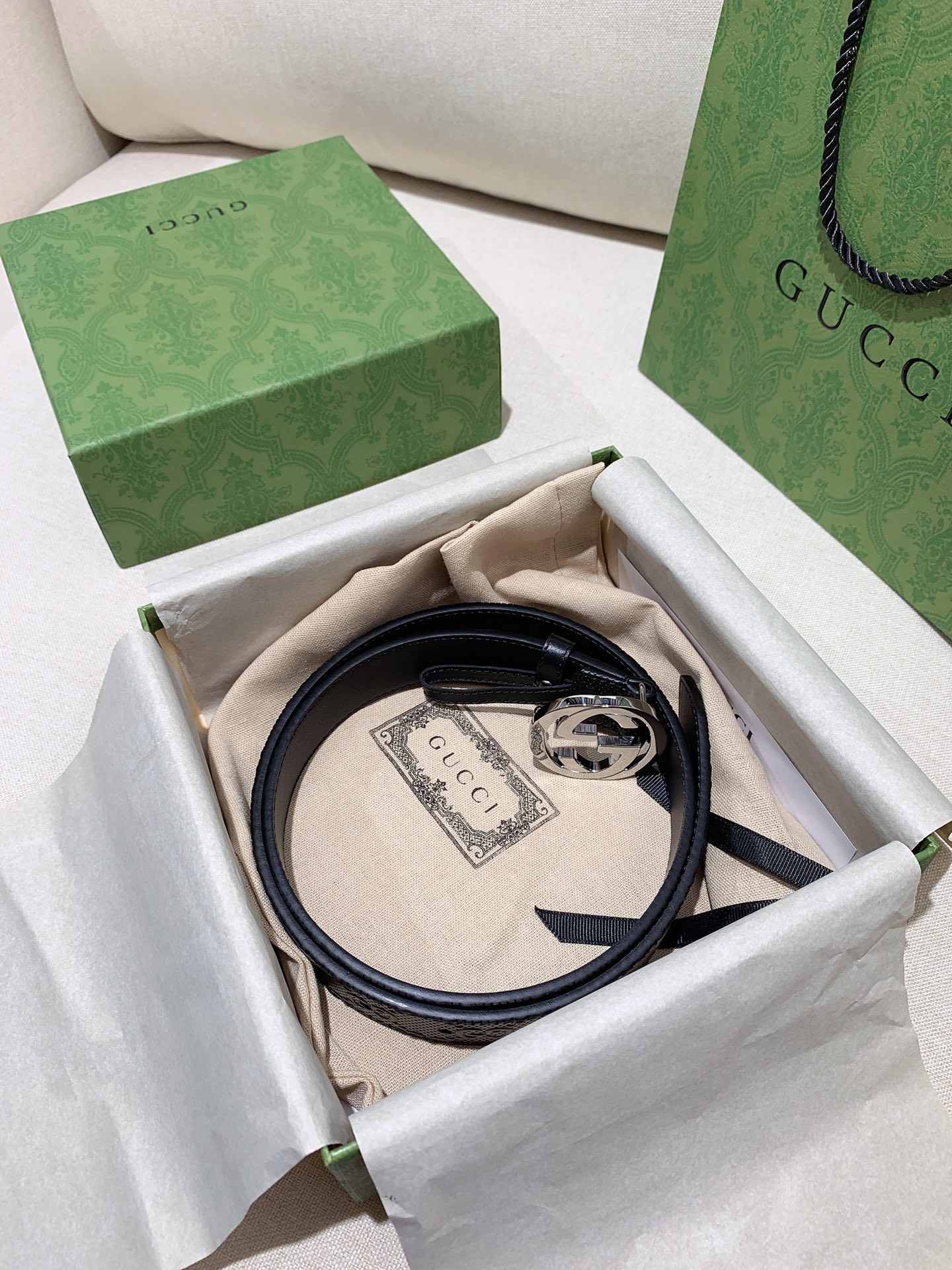 Gucci Male Basic Belt Cow Leather