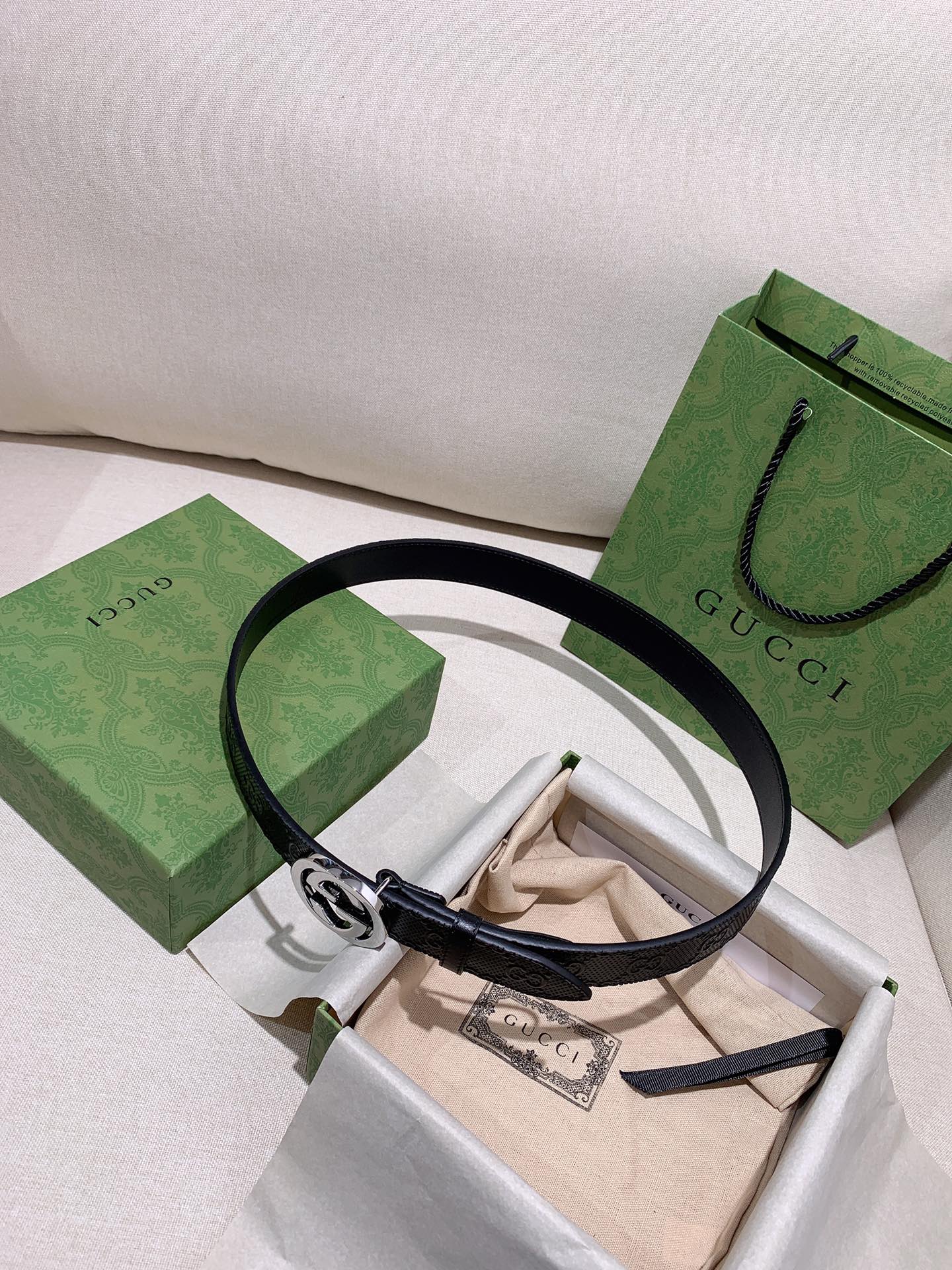Gucci Male Basic Belt Cow Leather