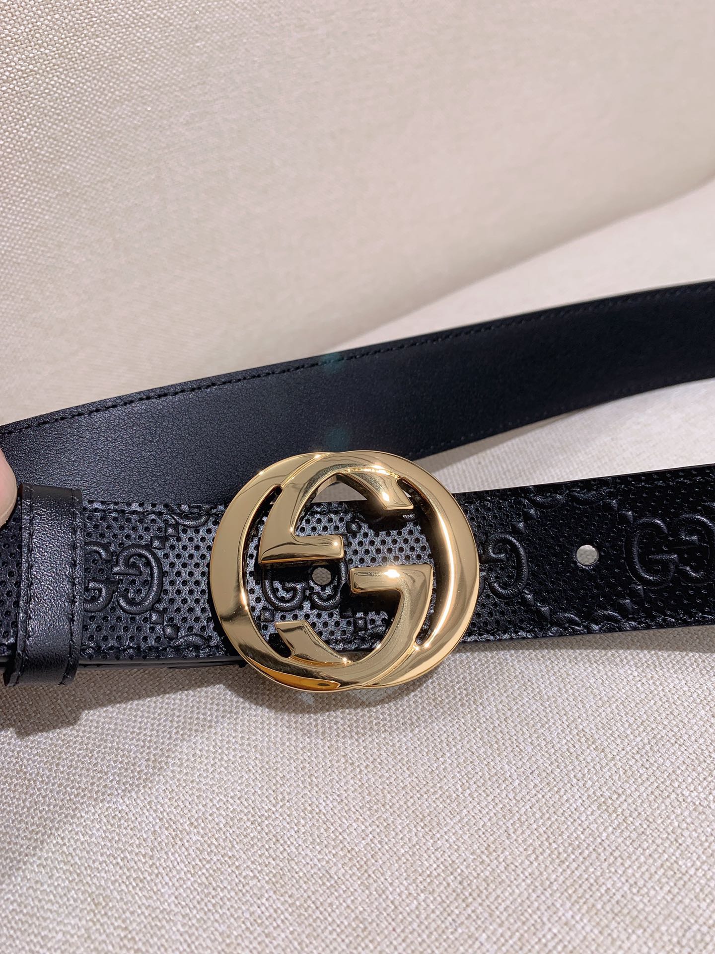 Gucci Male Basic Belt Cow Leather