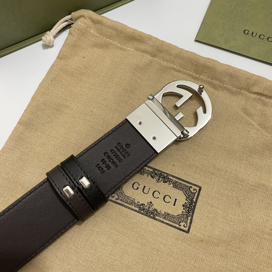 Gucci Male Basic Belt Cow Leather Black M