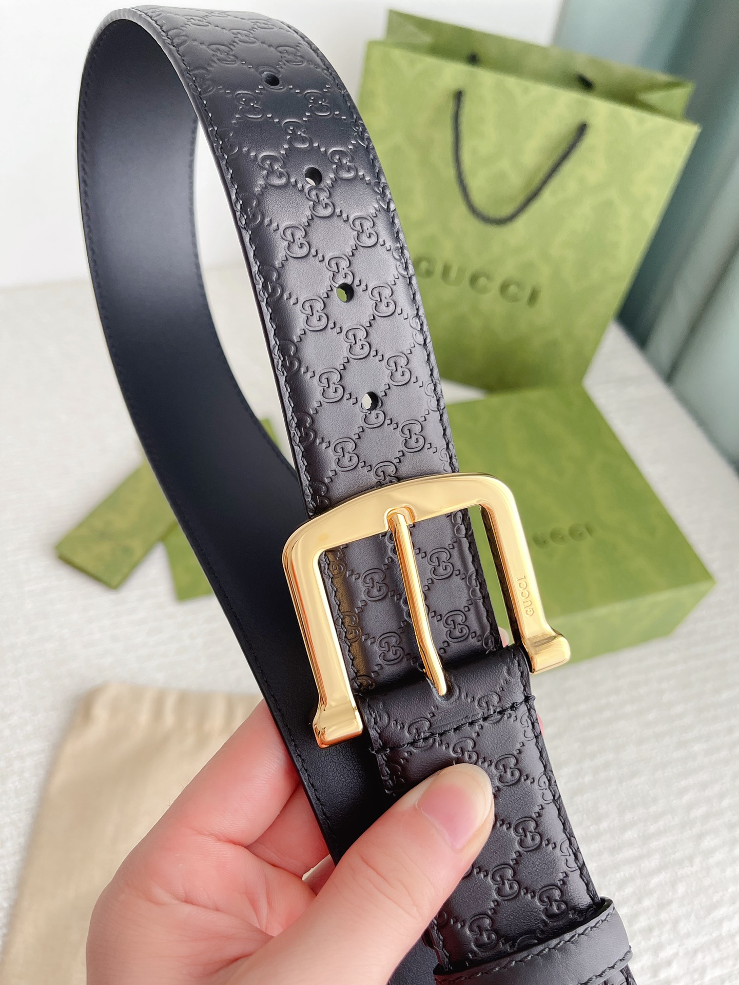 Gucci Male Basic Belt Cow Leather M