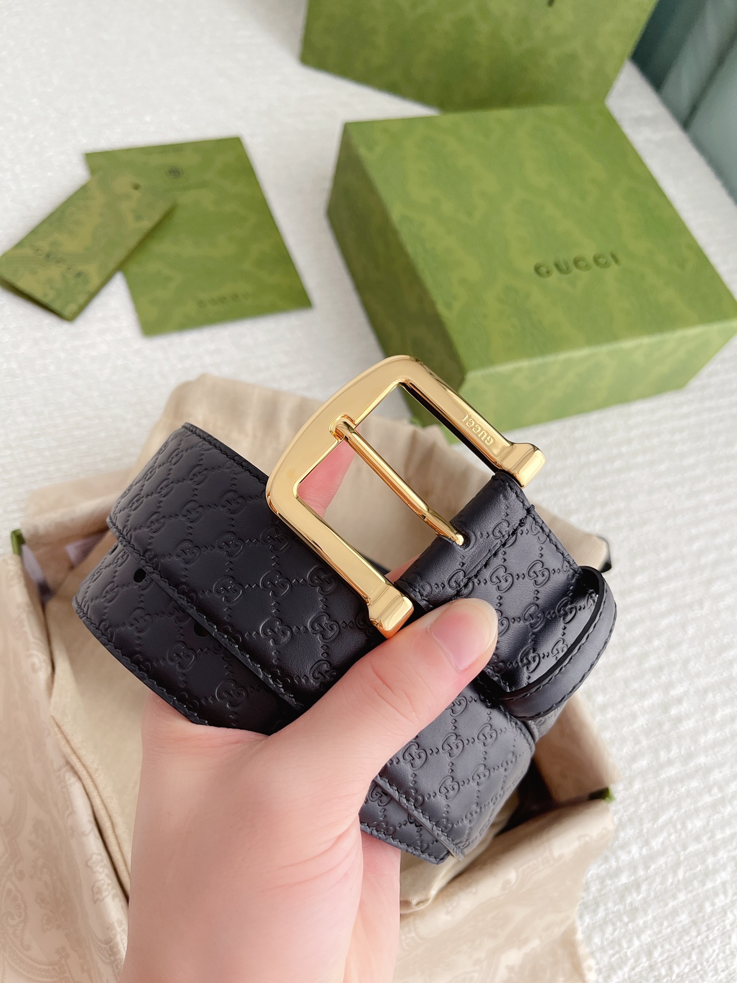 Gucci Male Basic Belt Cow Leather M