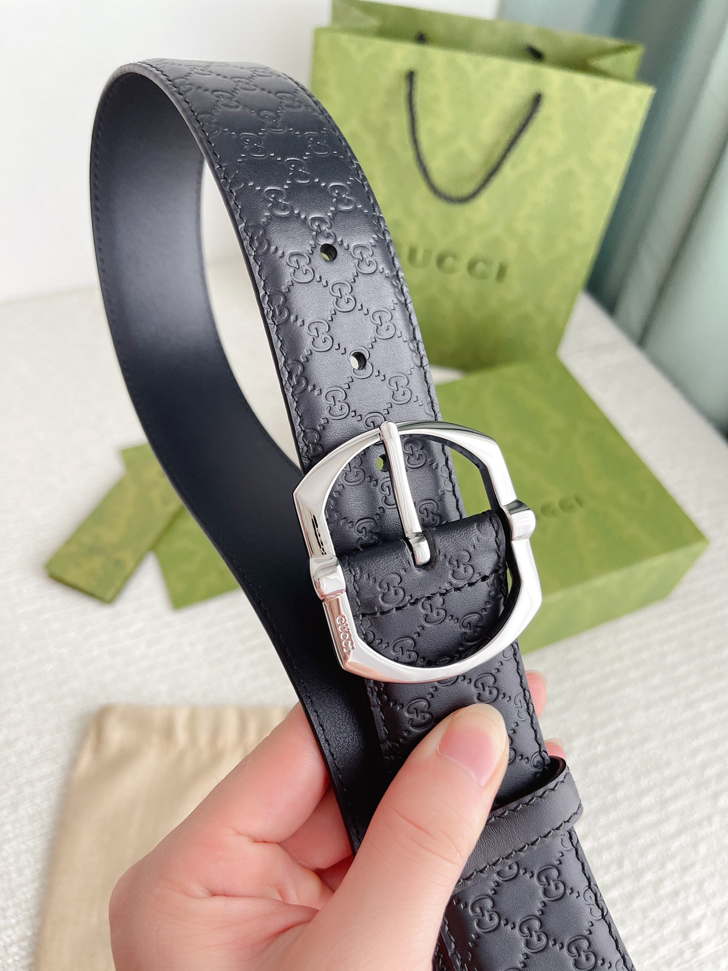 Gucci Male Basic Belt Cow Leather M