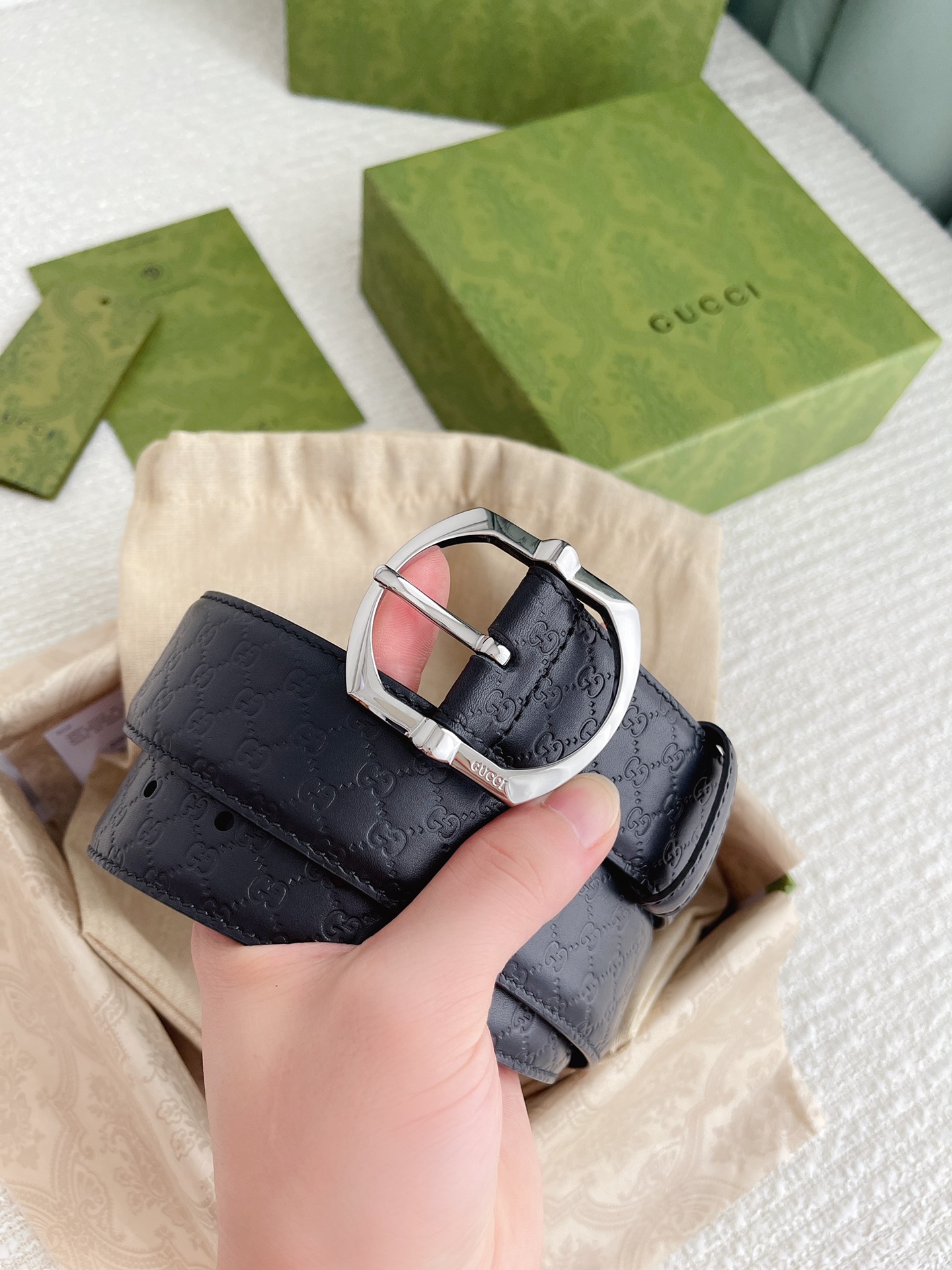 Gucci Male Basic Belt Cow Leather M