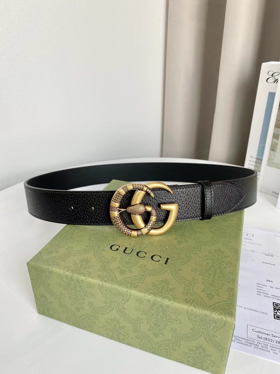 Gucci Male Basic Belt Cow Leather M