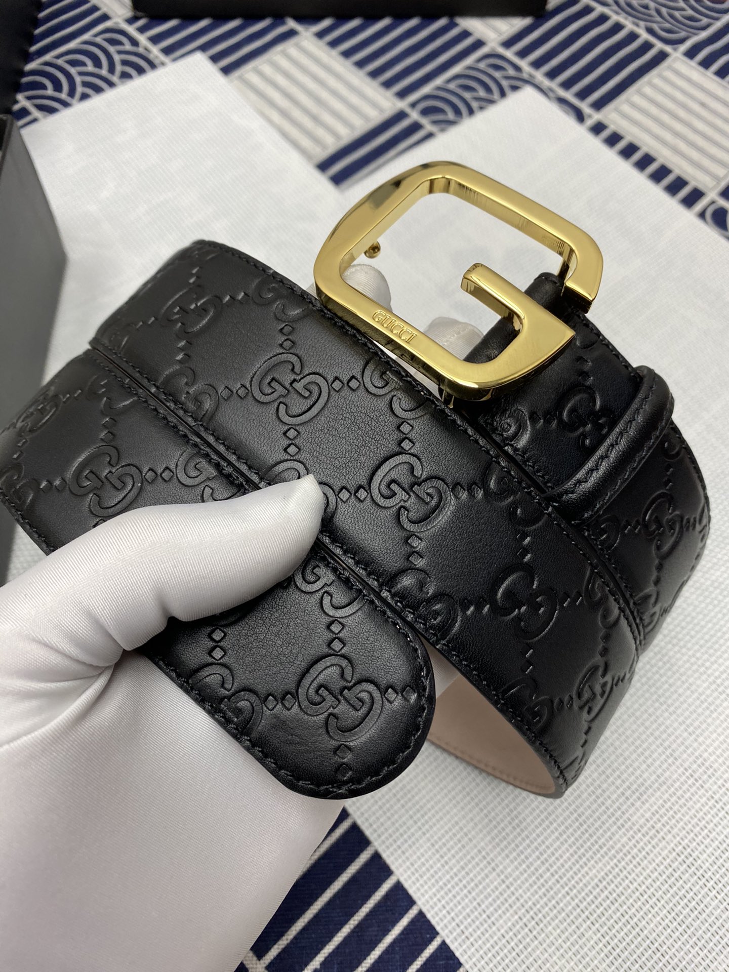 Gucci Leather Belt Top Grain Leather