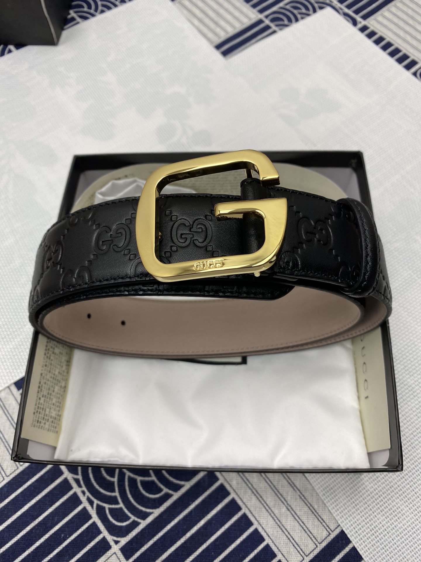 Gucci Leather Belt Top Grain Leather
