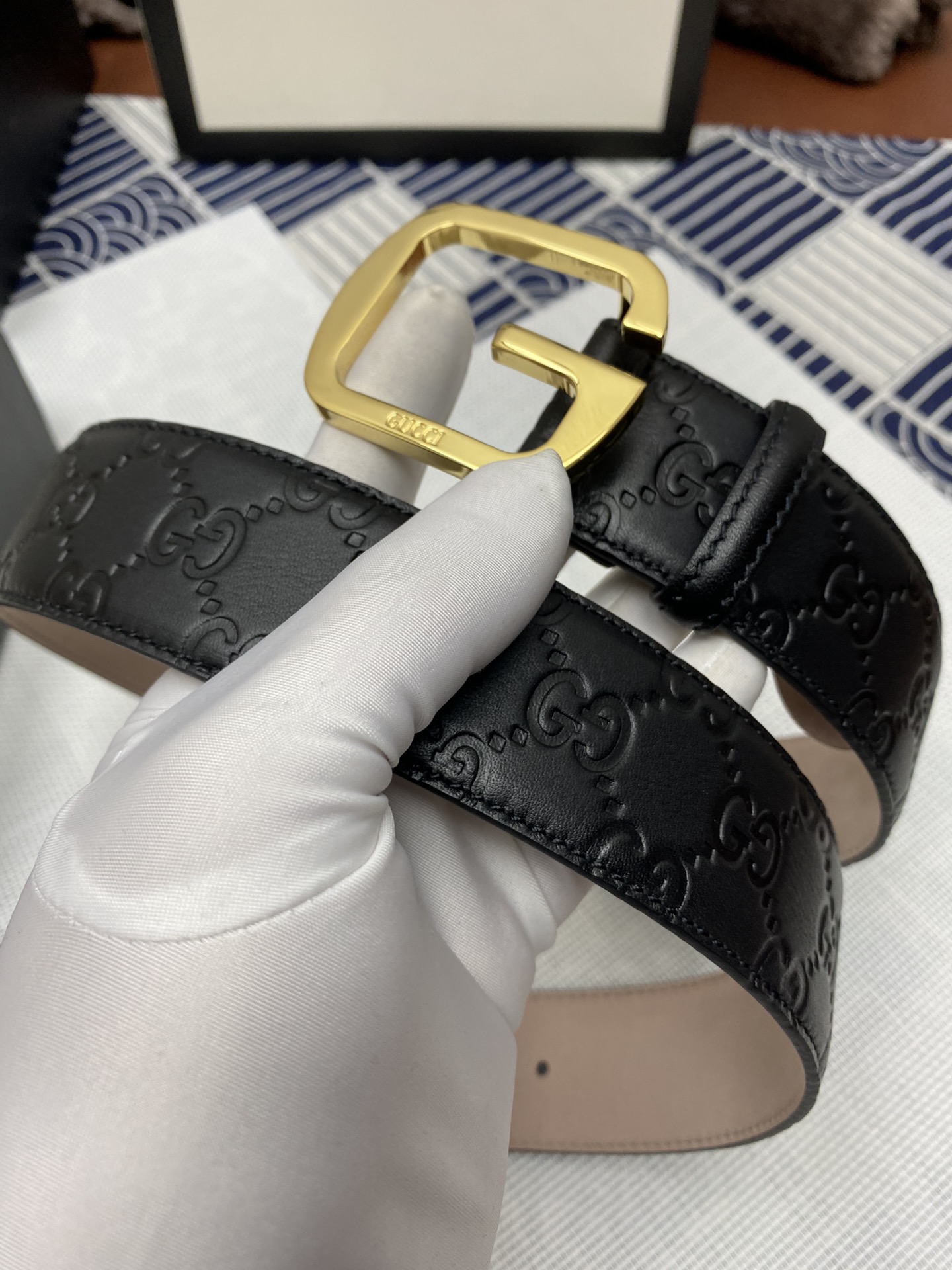 Gucci Leather Belt Top Grain Leather