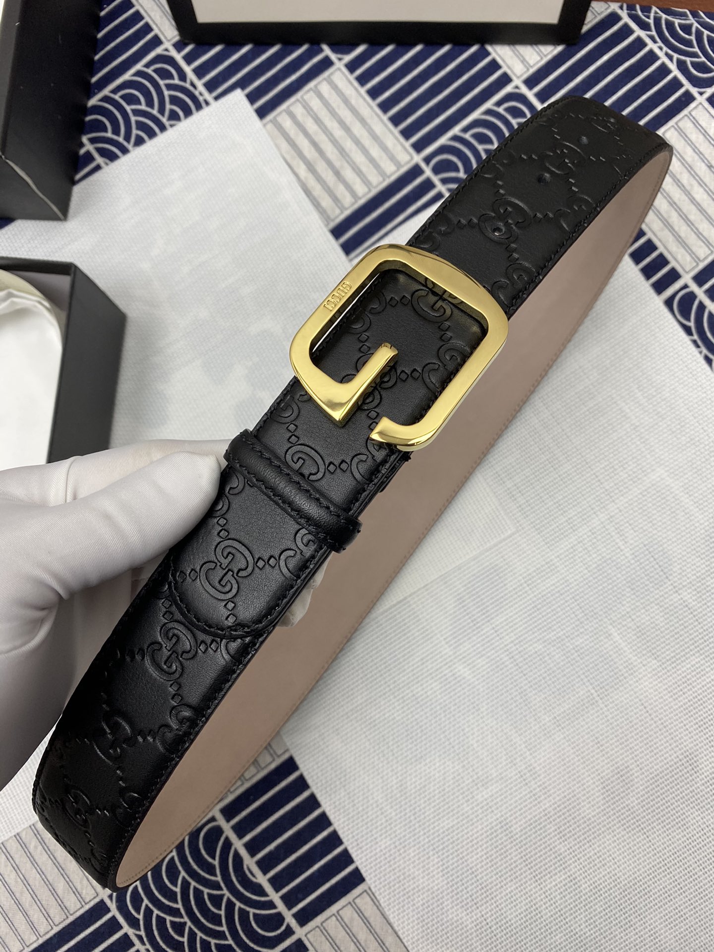 Gucci Leather Belt Top Grain Leather