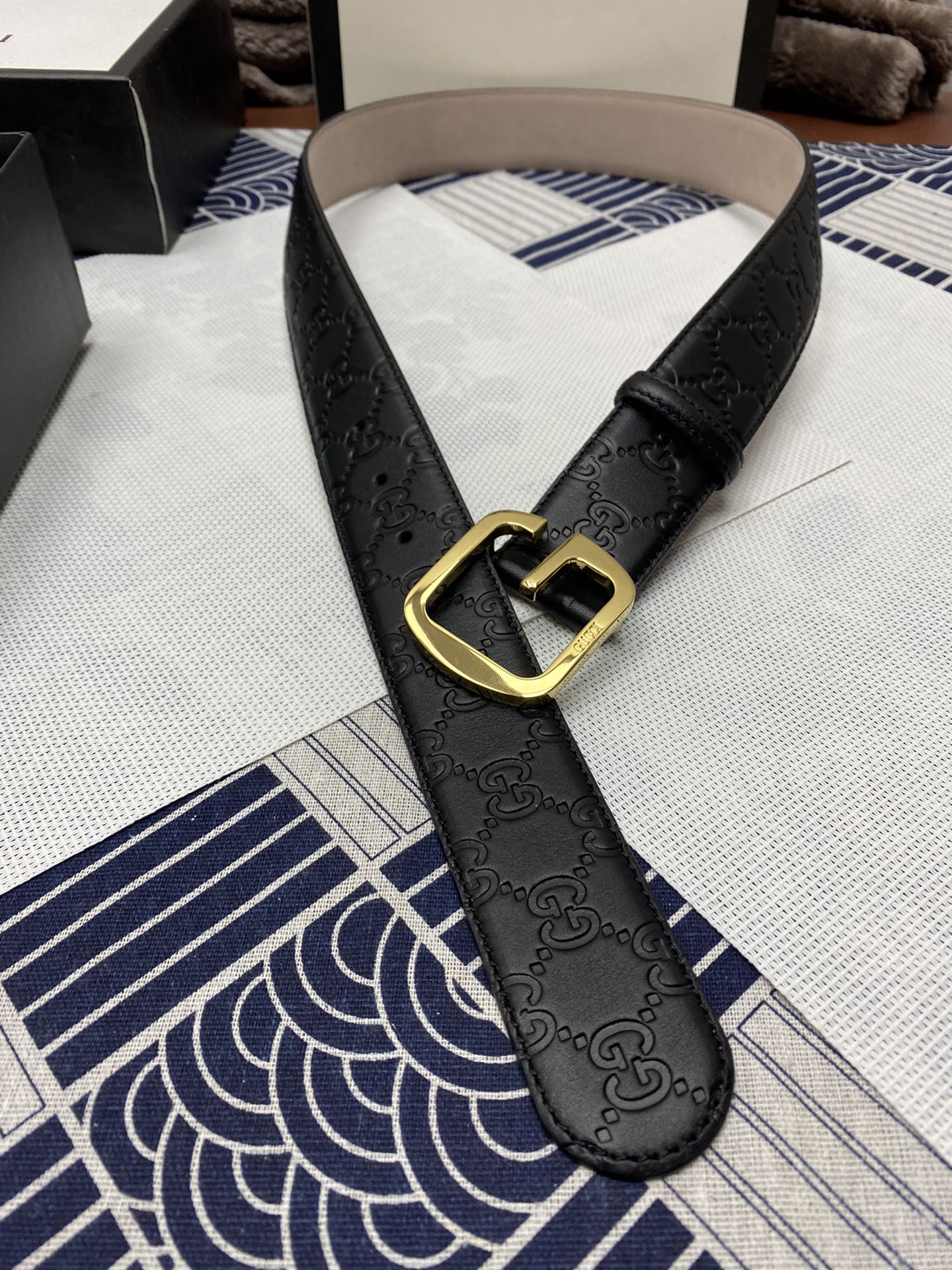 Gucci Leather Belt Top Grain Leather