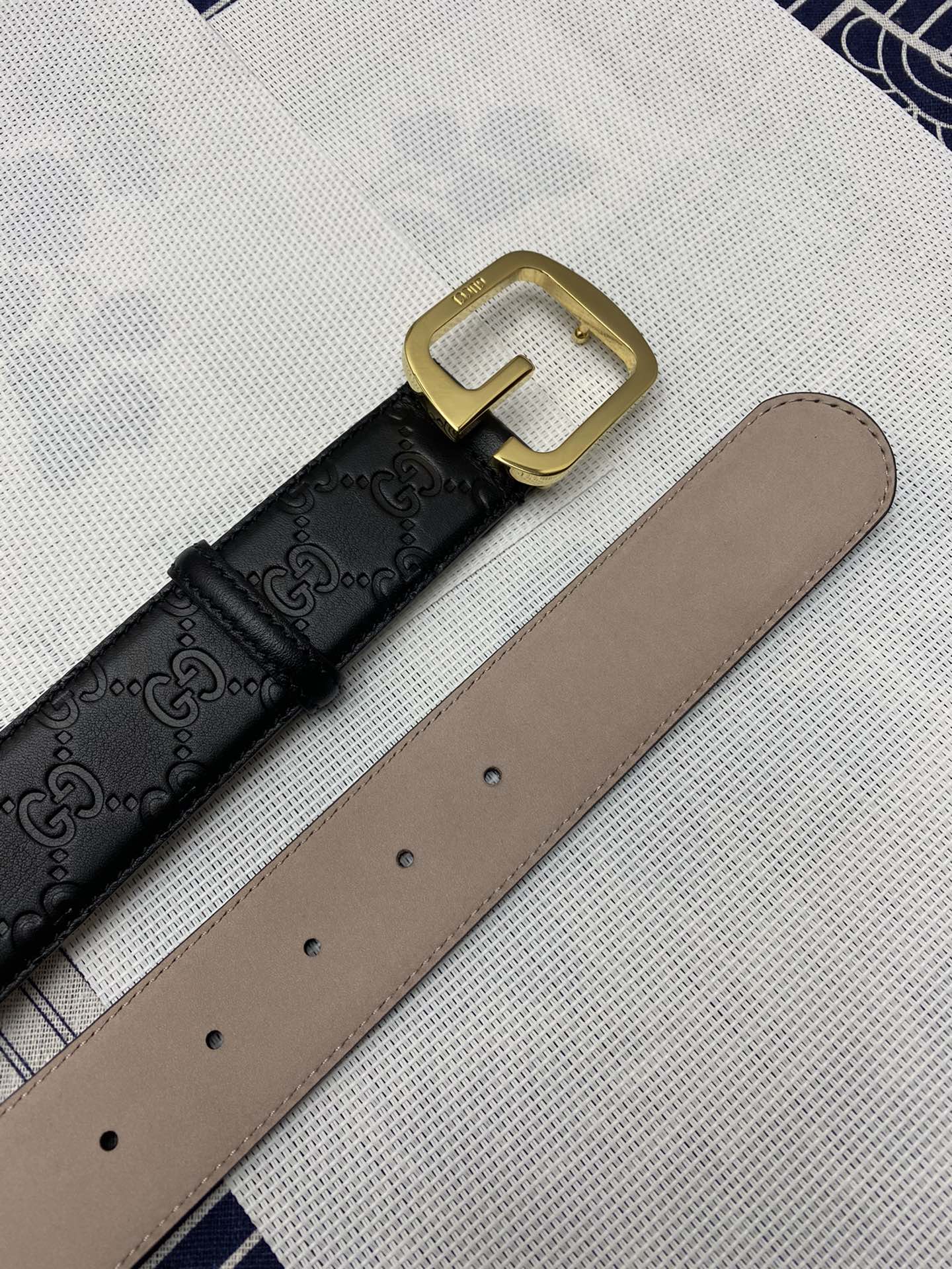 Gucci Leather Belt Top Grain Leather