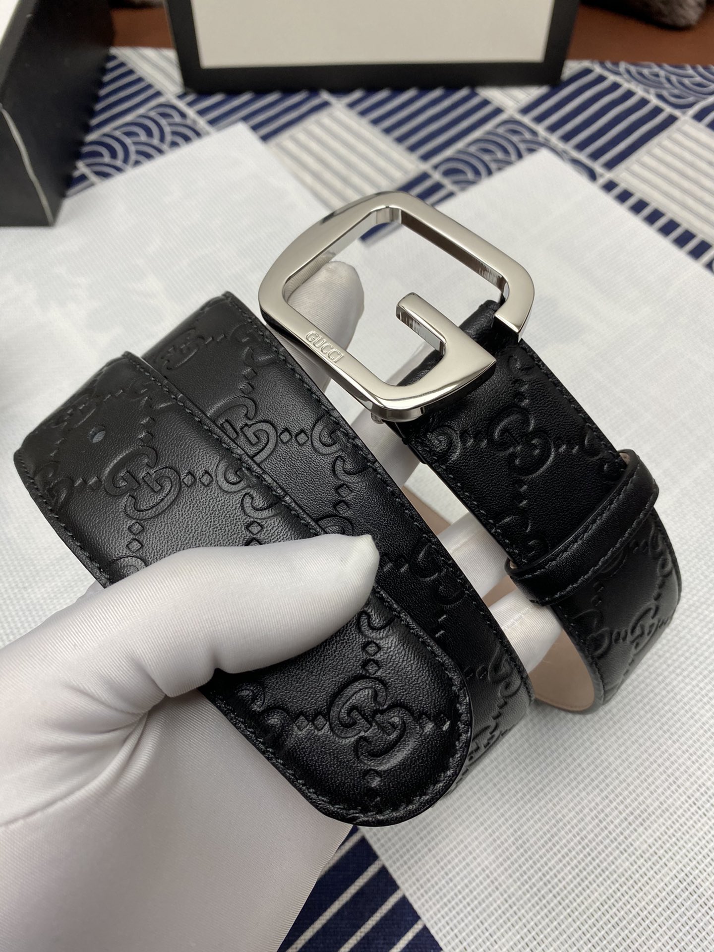 Gucci Leather Belt Top Grain Leather