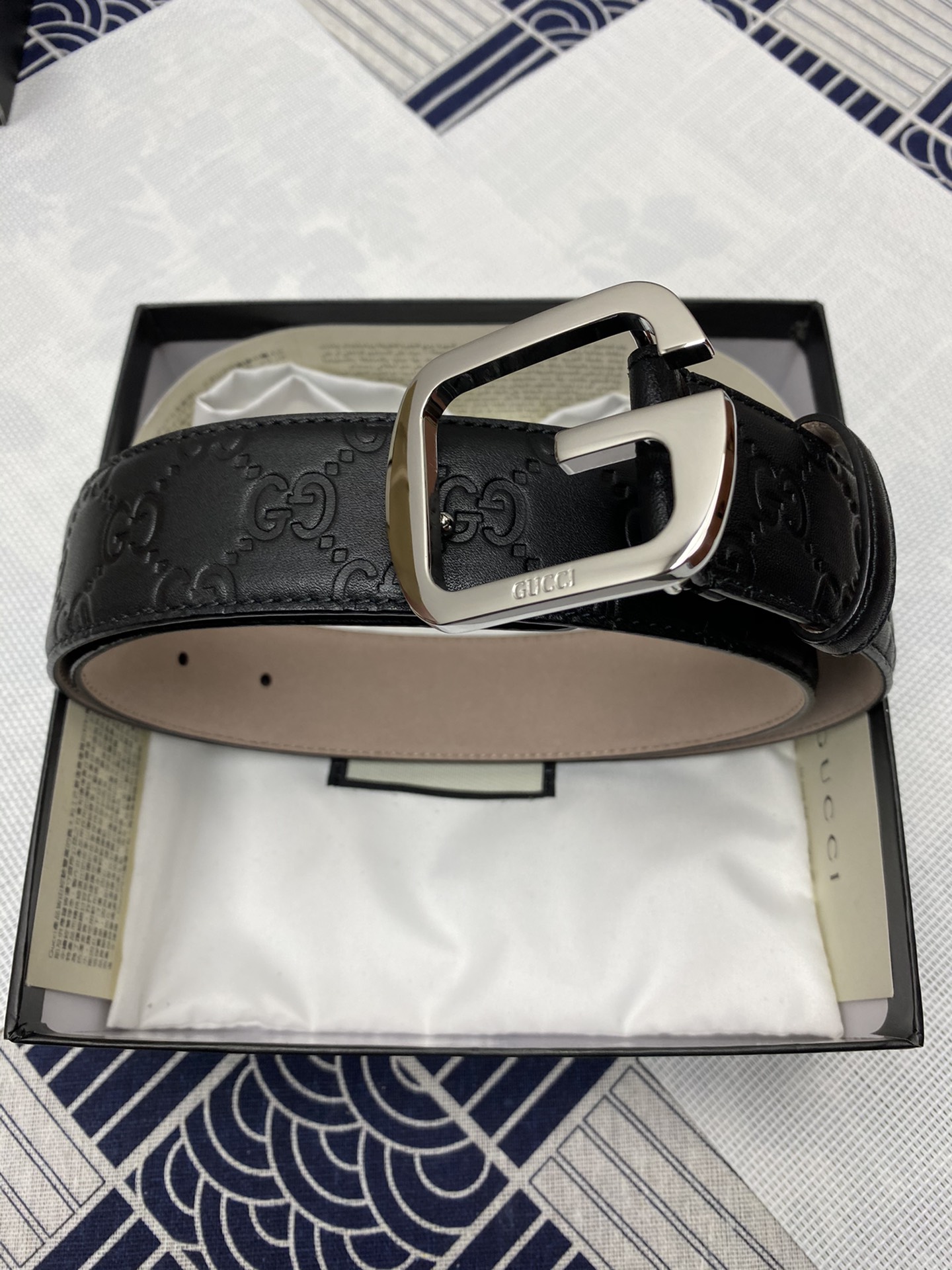 Gucci Leather Belt Top Grain Leather