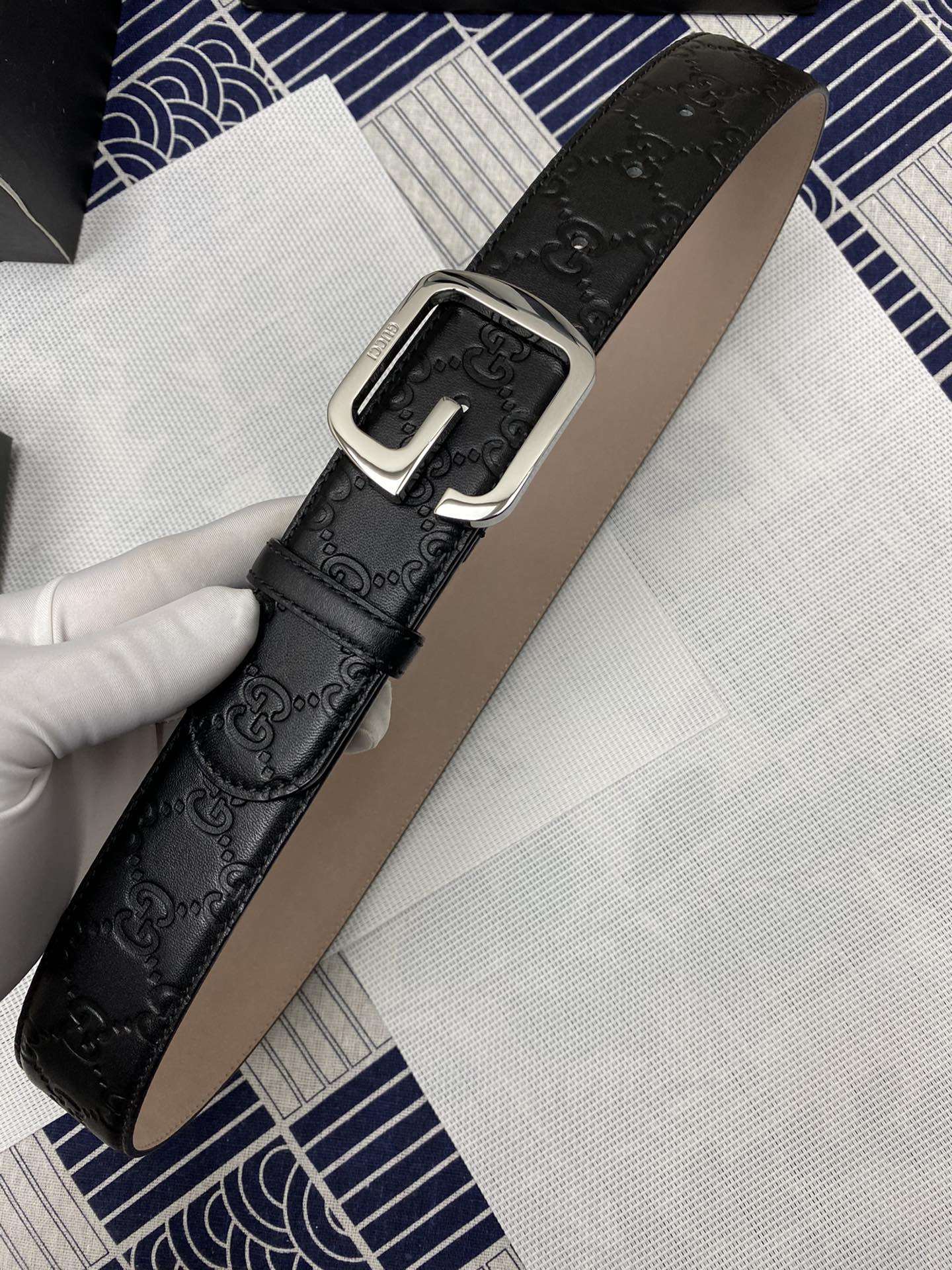 Gucci Leather Belt Top Grain Leather