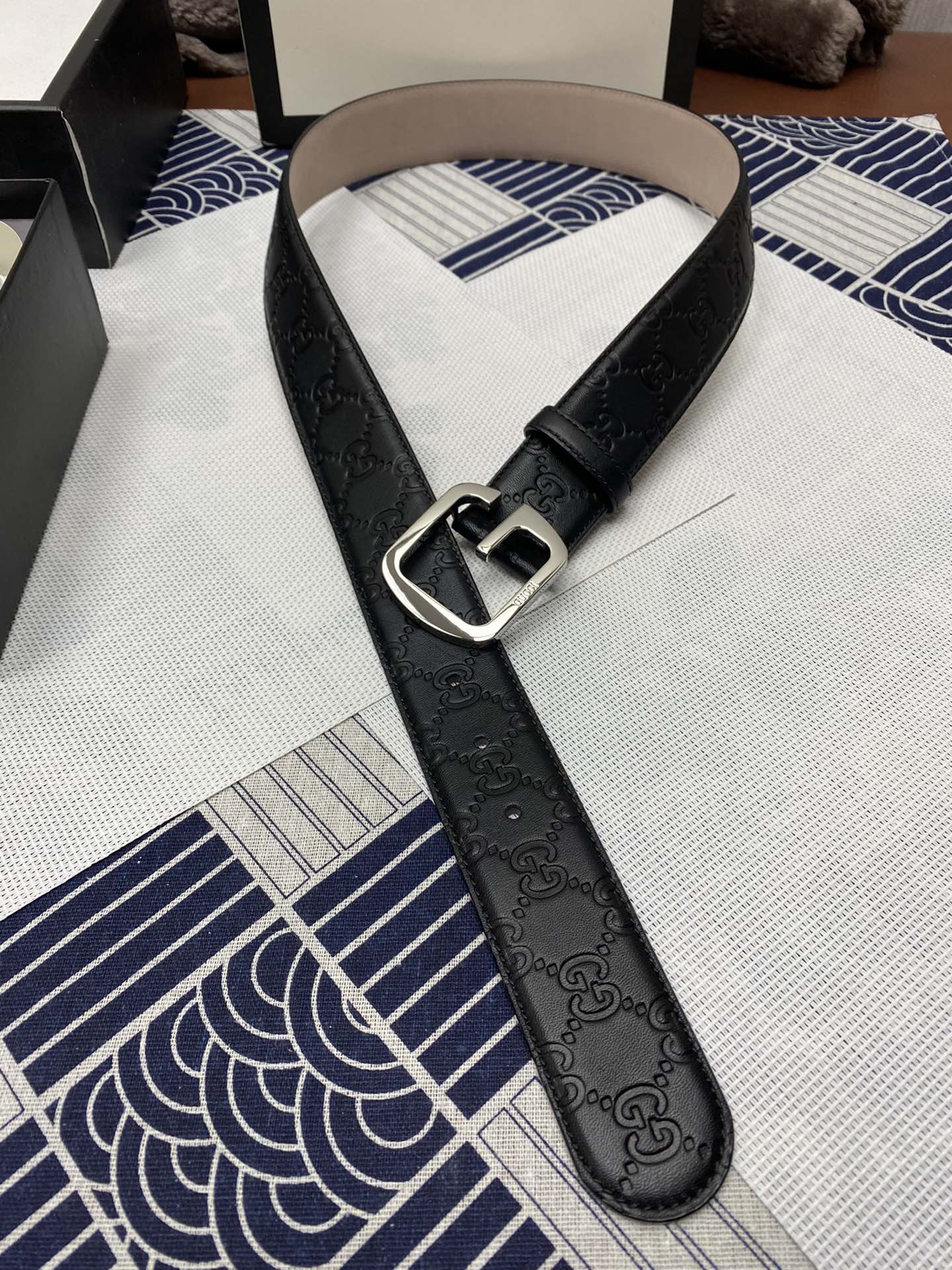 Gucci Leather Belt Top Grain Leather