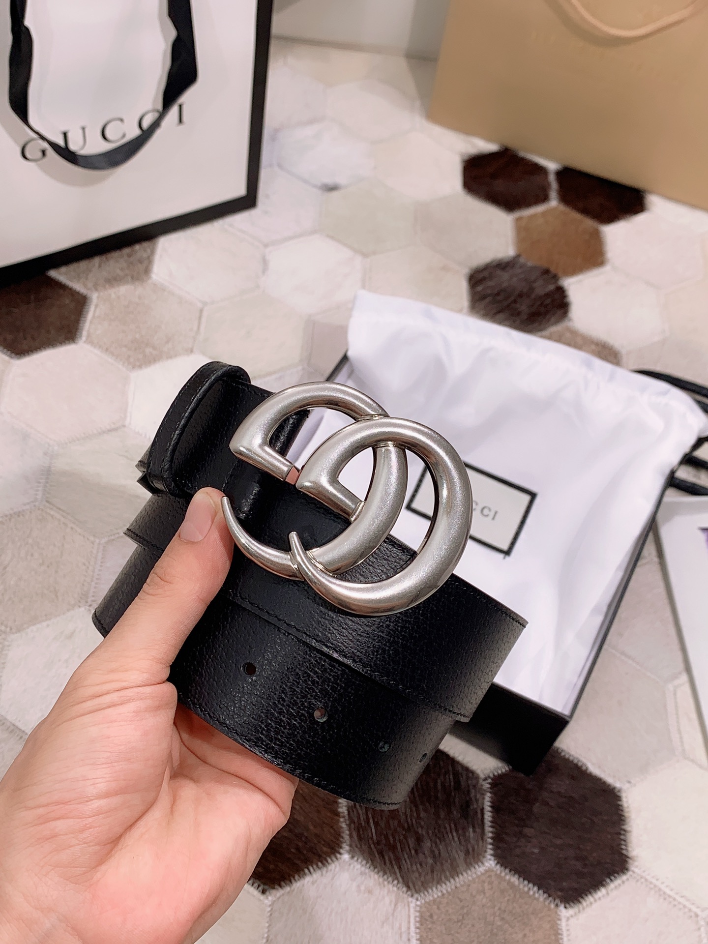 Gucci Basic Belt Cow Leather