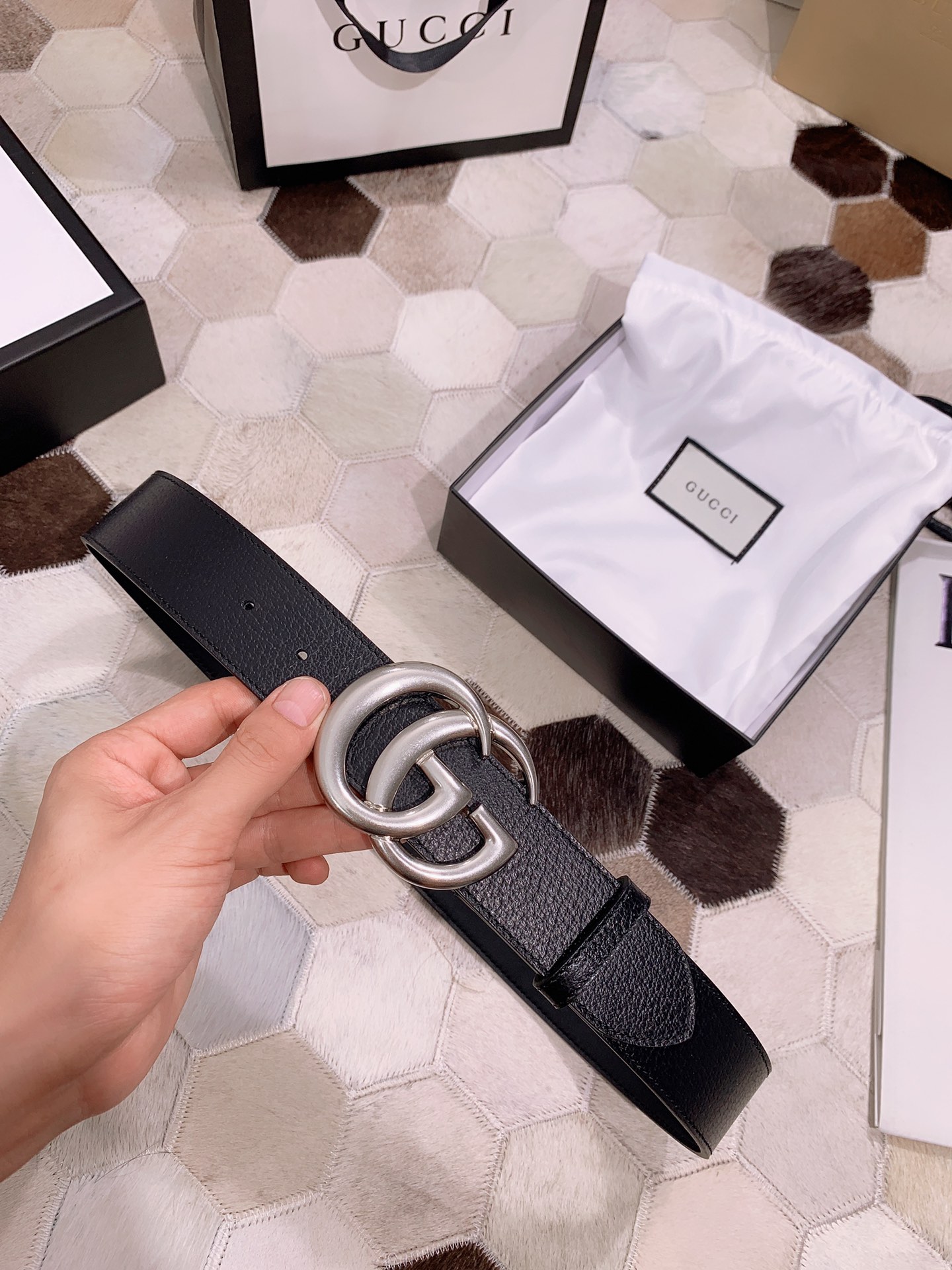 Gucci Basic Belt Cow Leather