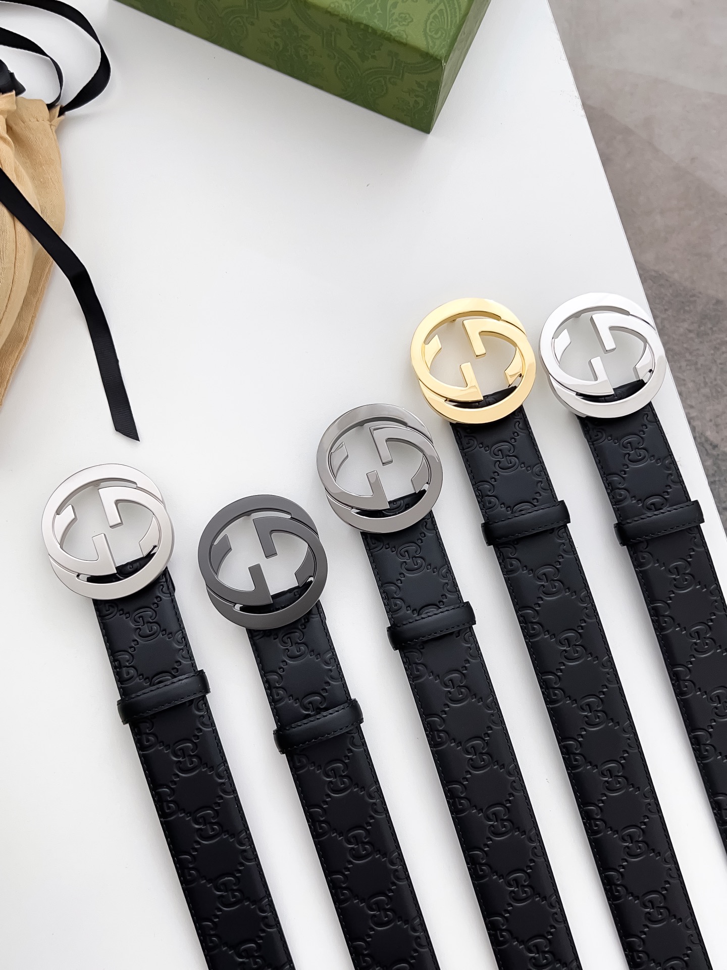 Gucci Basic Belt Silver 125cm