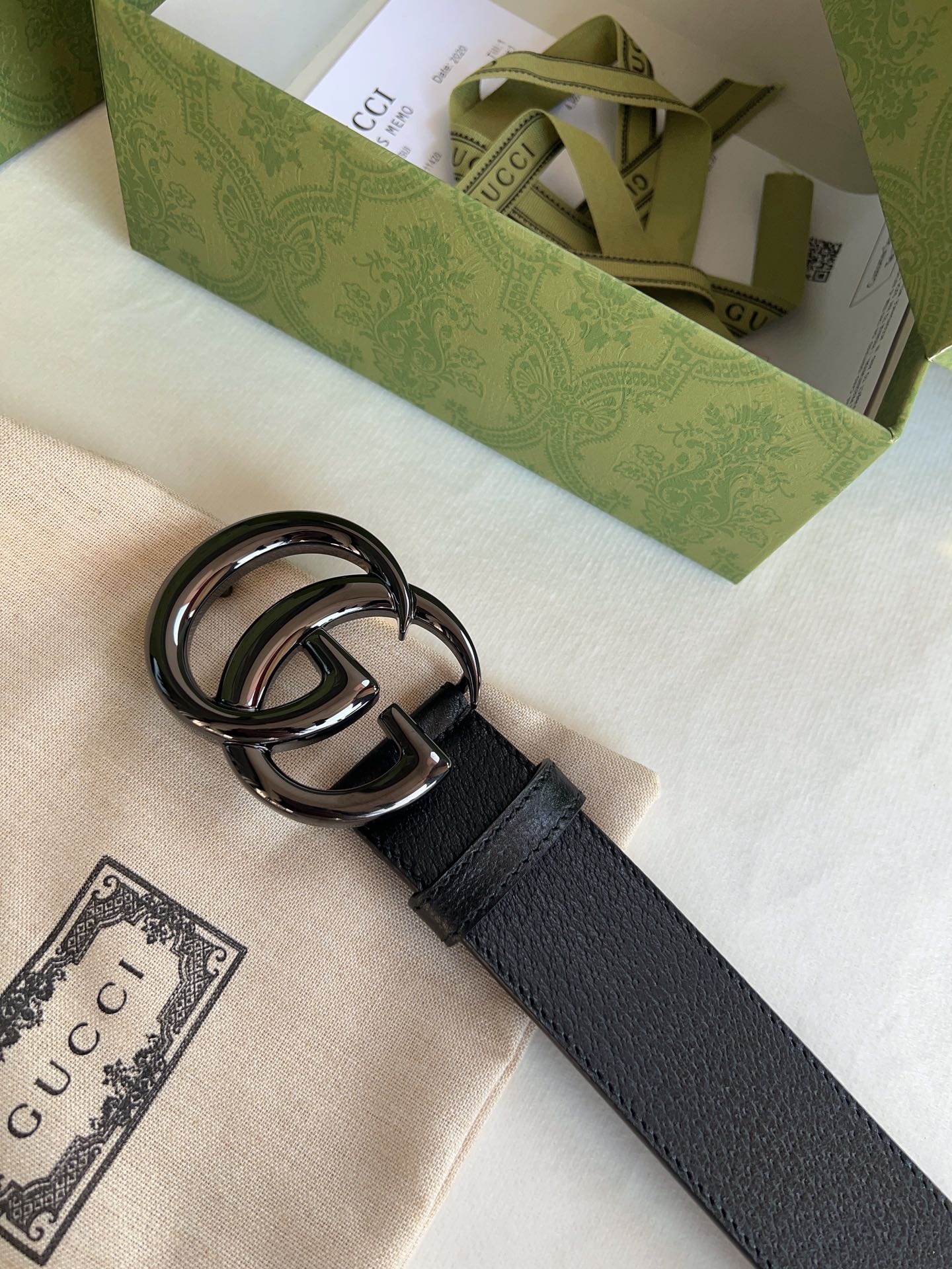 Gucci Basic Belt Cow Leather M