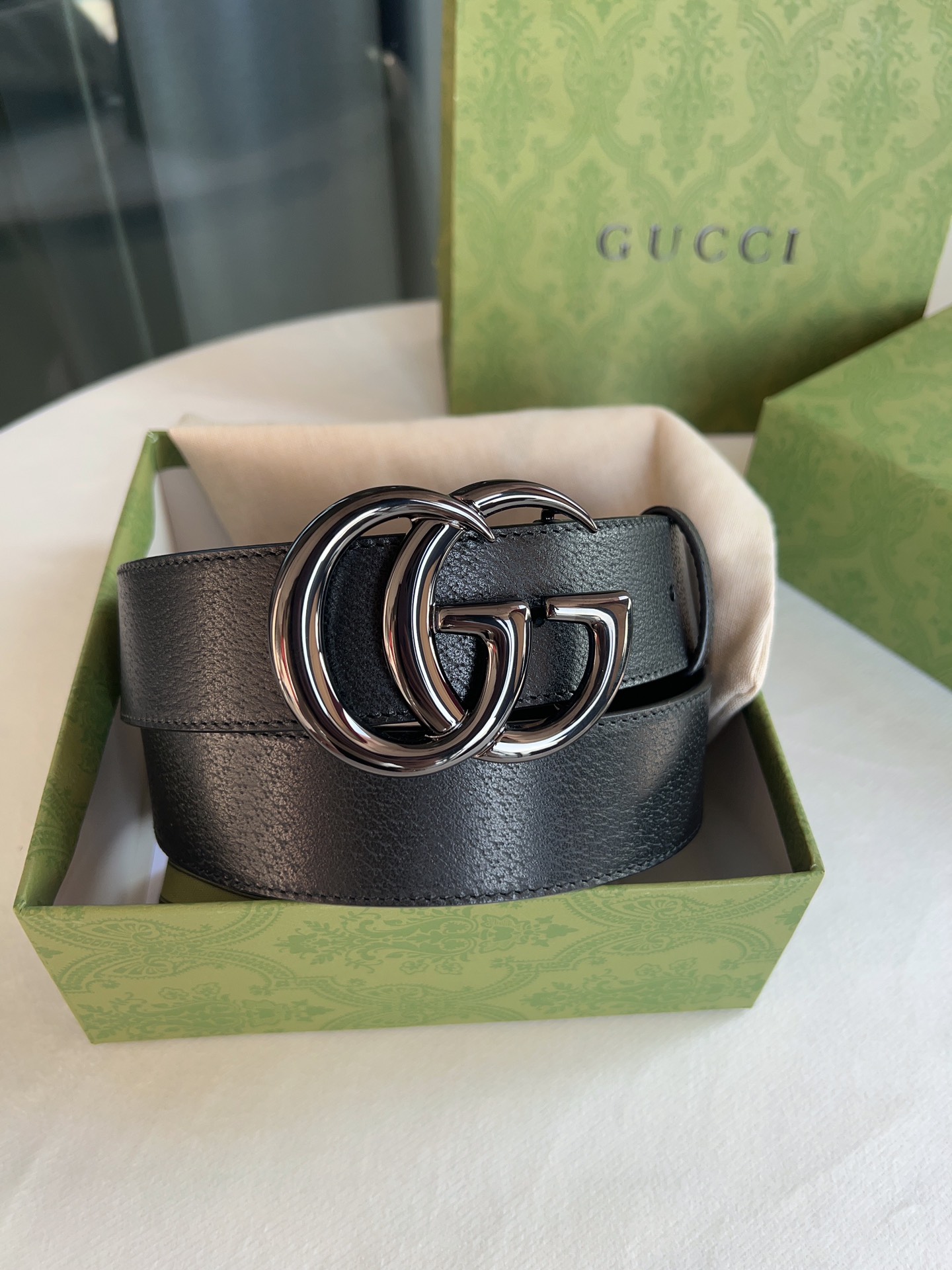 Gucci Basic Belt Cow Leather M