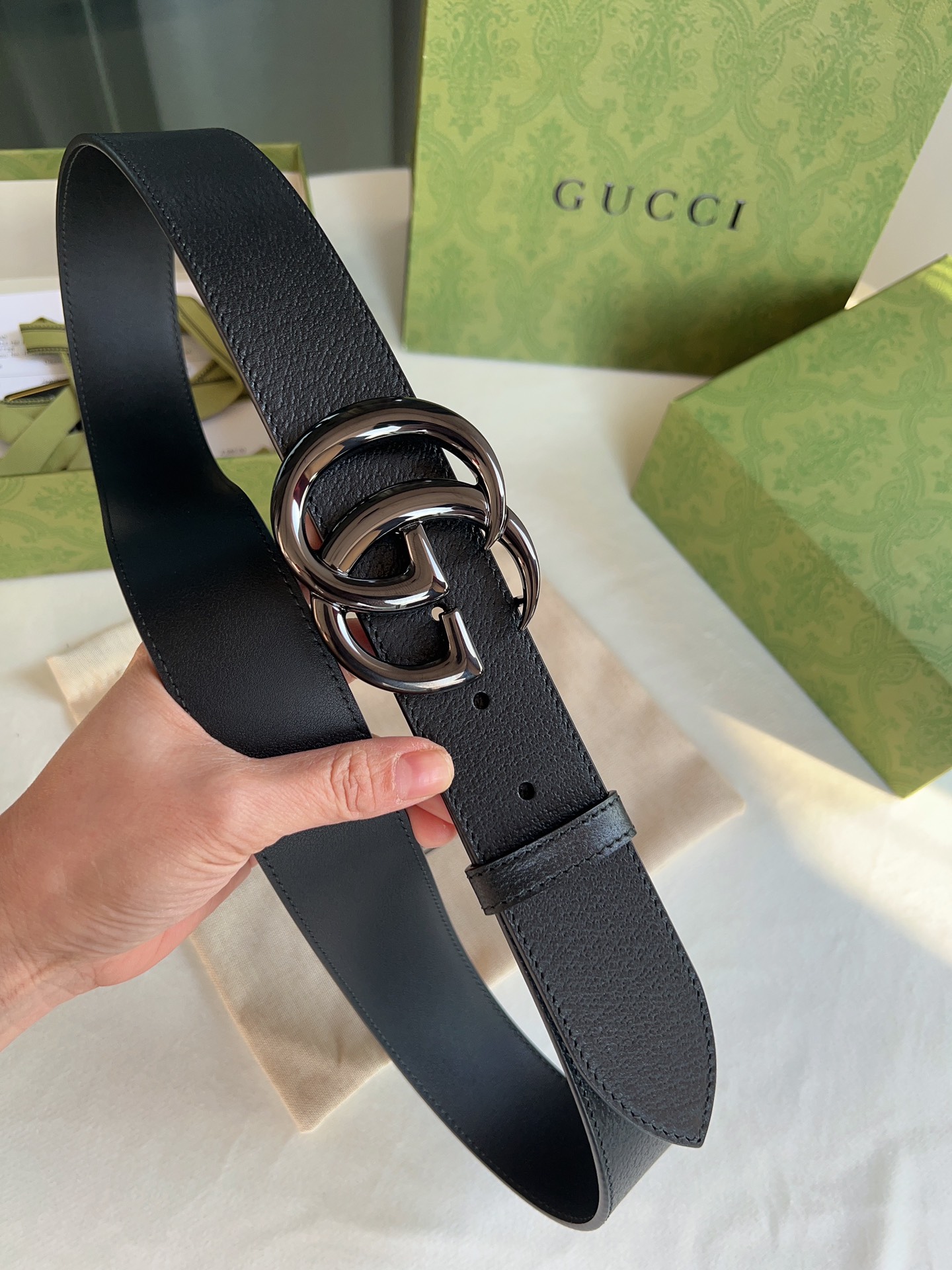 Gucci Basic Belt Cow Leather M
