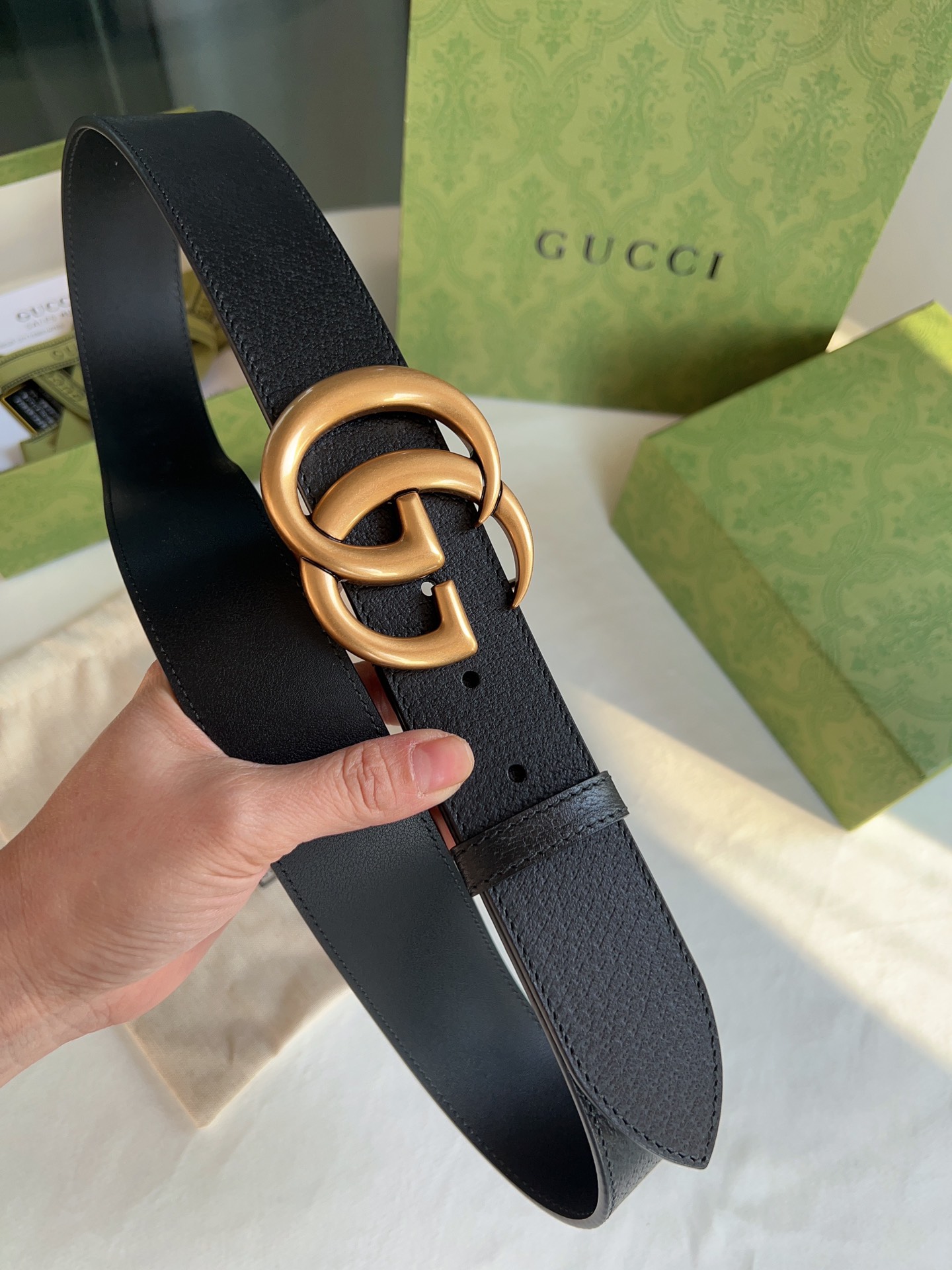 Gucci Basic Belt Cow Leather M