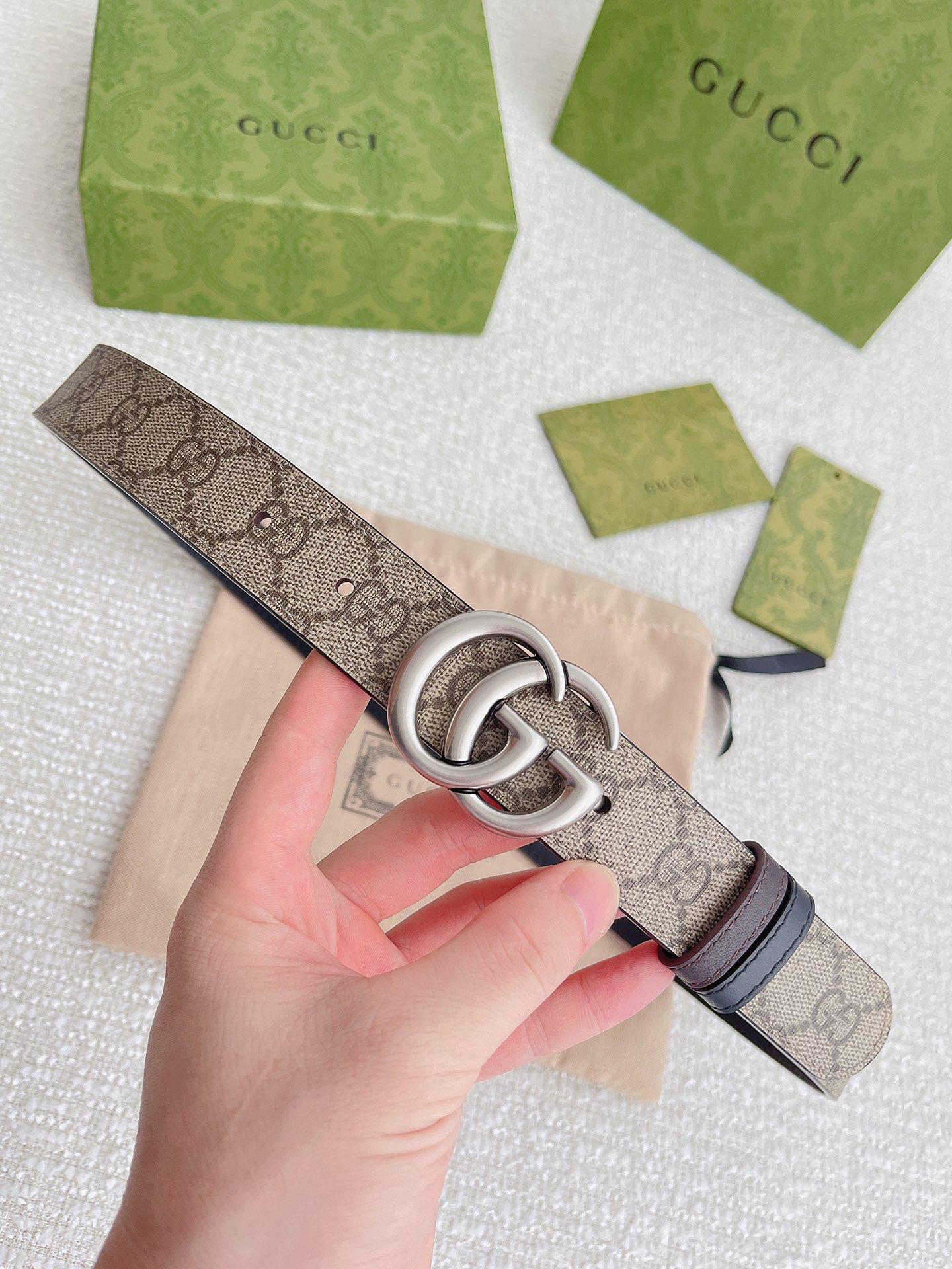 Gucci Leather Belt Top Grain Leather M