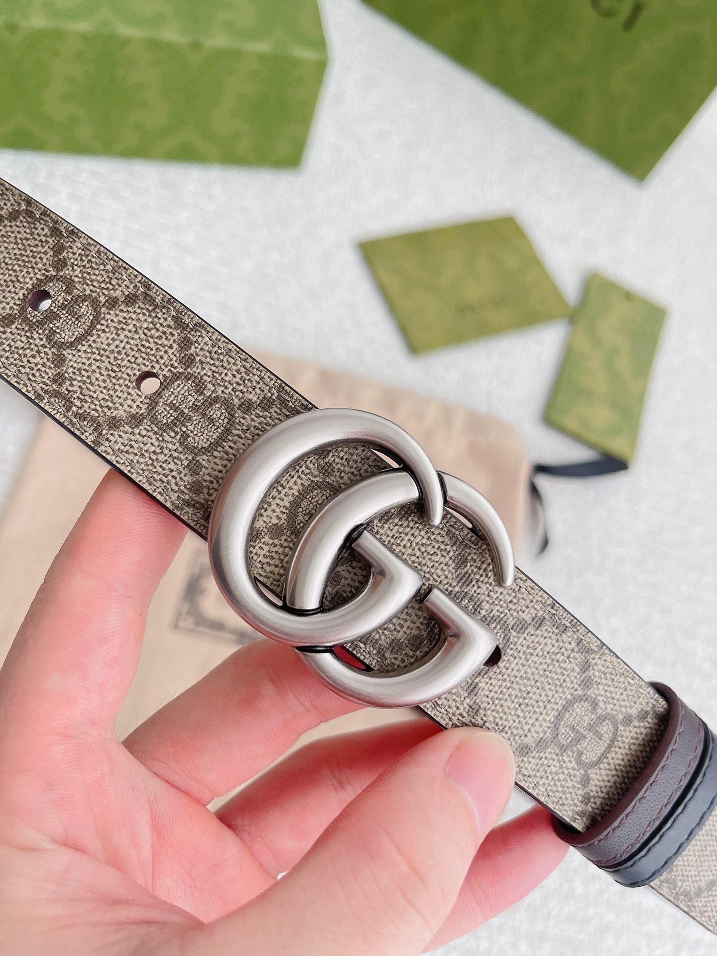 Gucci Leather Belt Top Grain Leather M