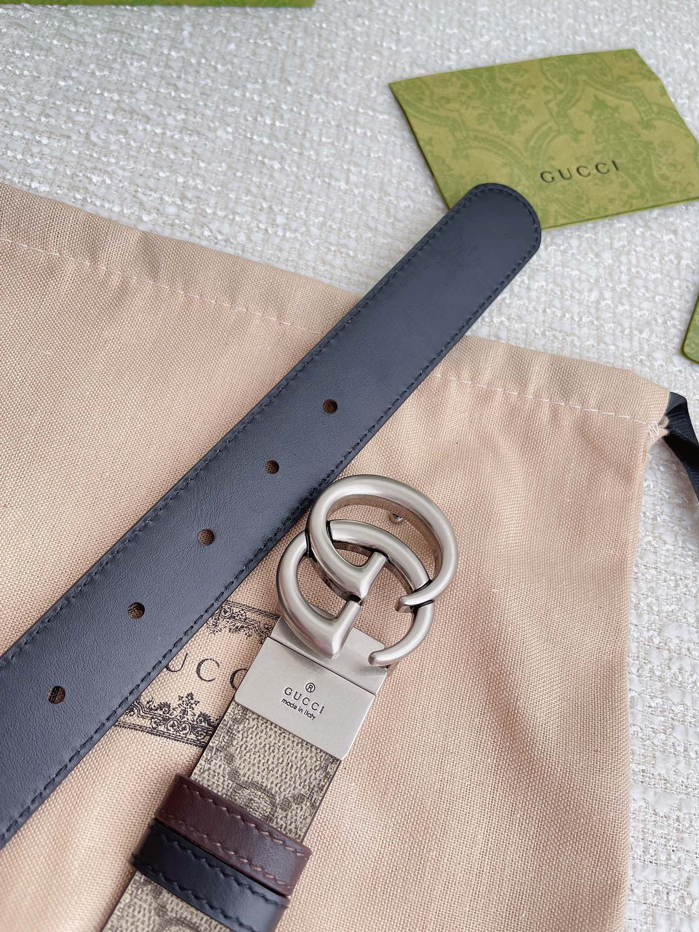 Gucci Leather Belt Top Grain Leather M