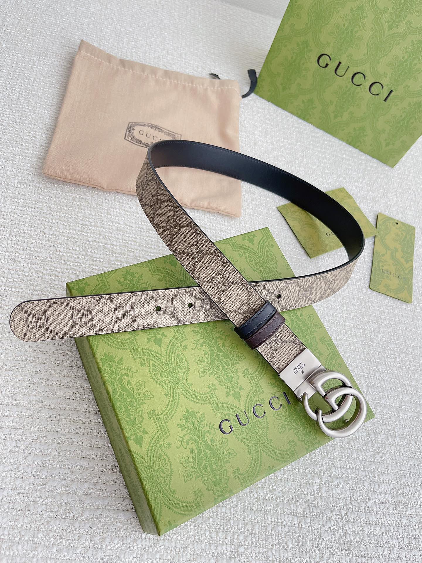 Gucci Leather Belt Top Grain Leather M