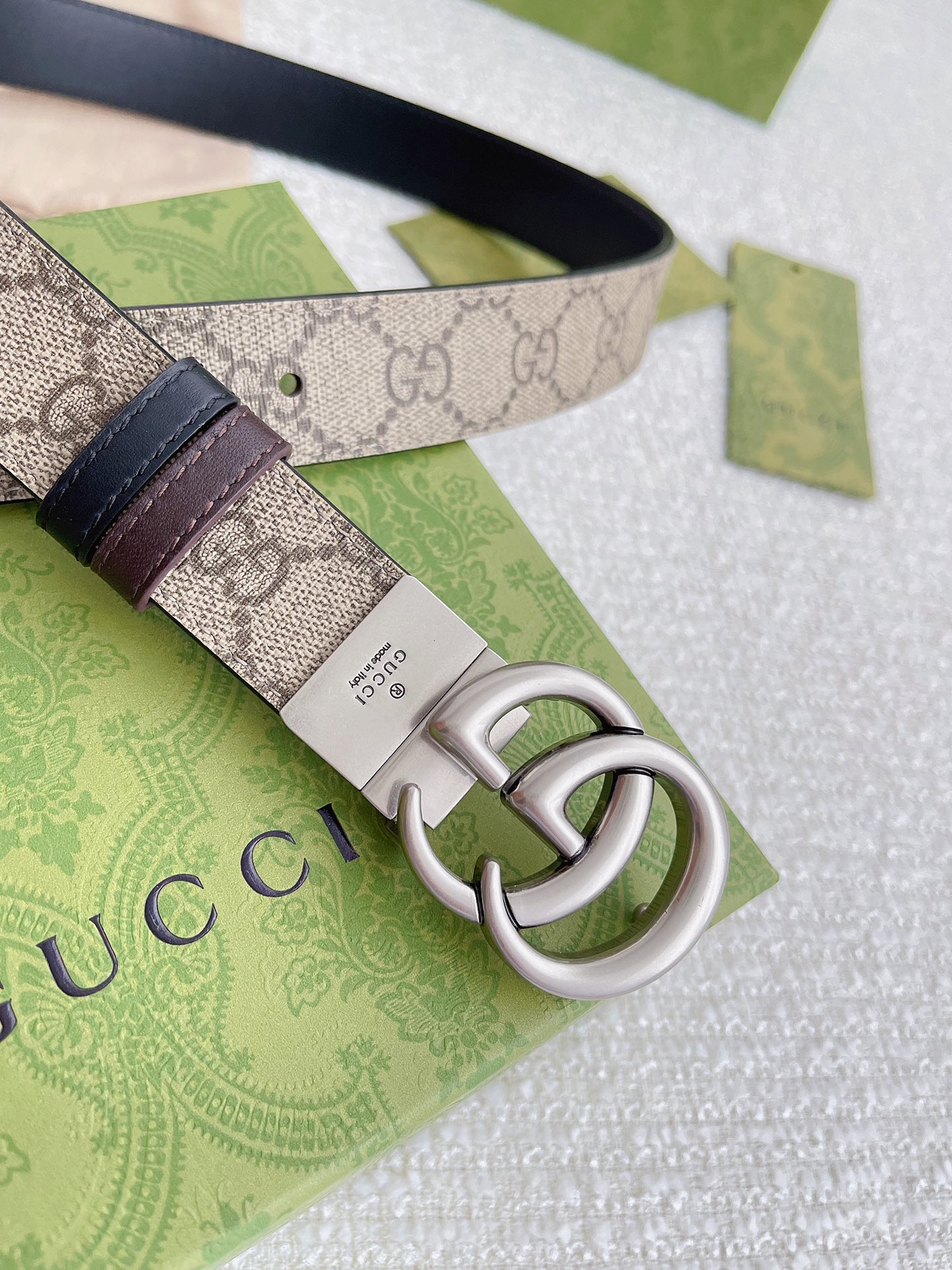 Gucci Leather Belt Top Grain Leather M