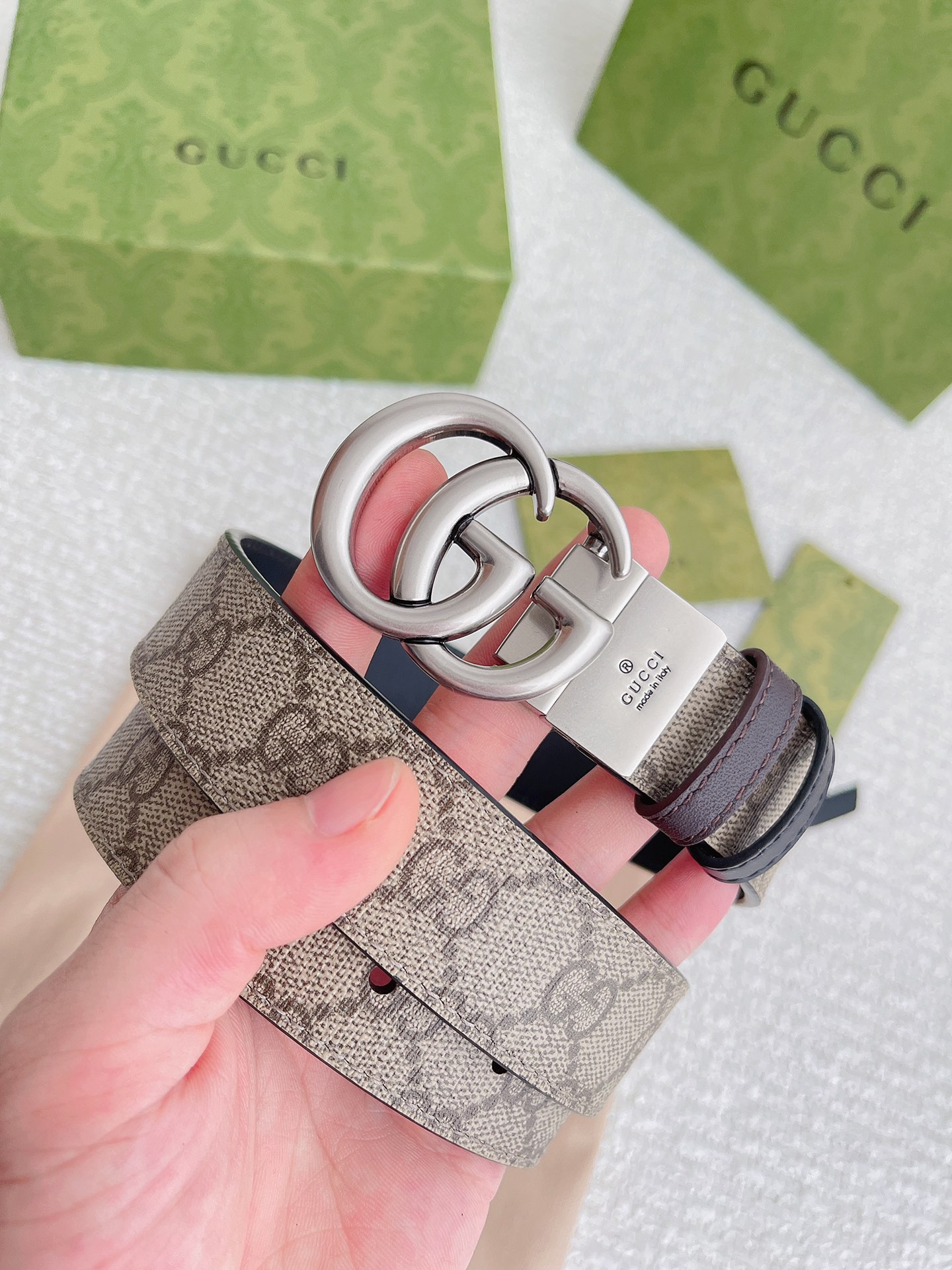 Gucci Leather Belt Top Grain Leather M