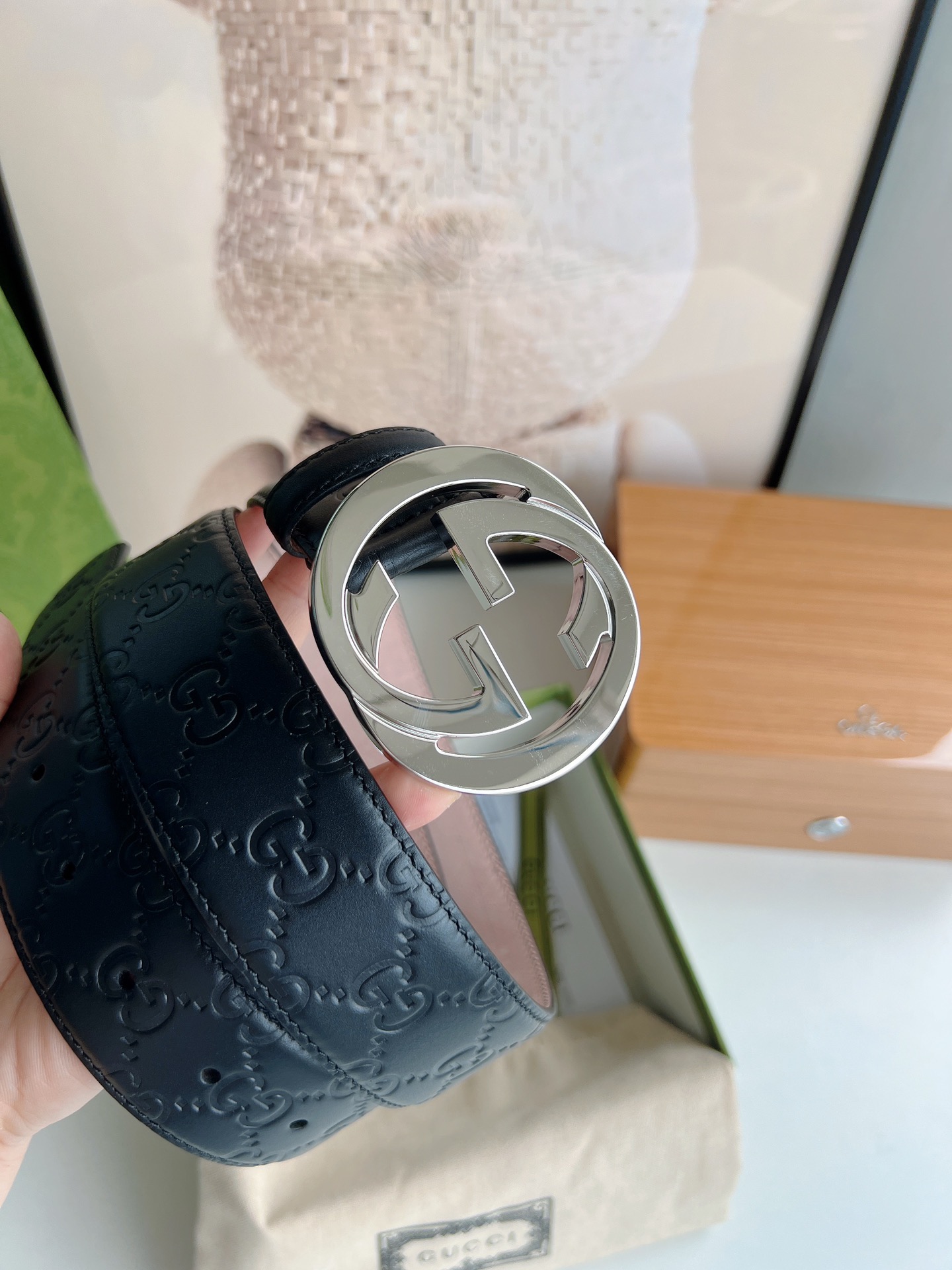 Gucci Basic Belt Cow Leather M