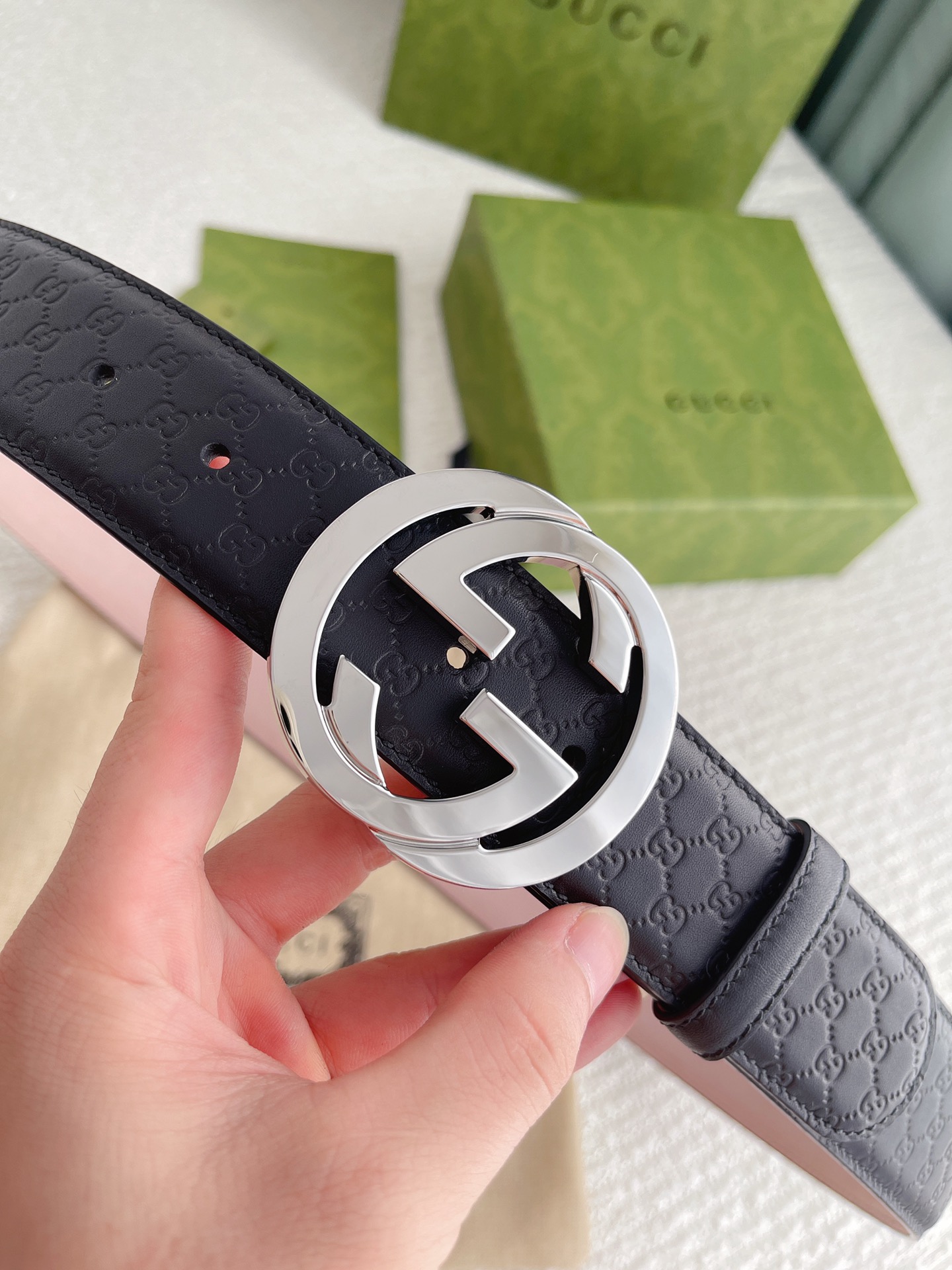Gucci Basic Belt Cow Leather M