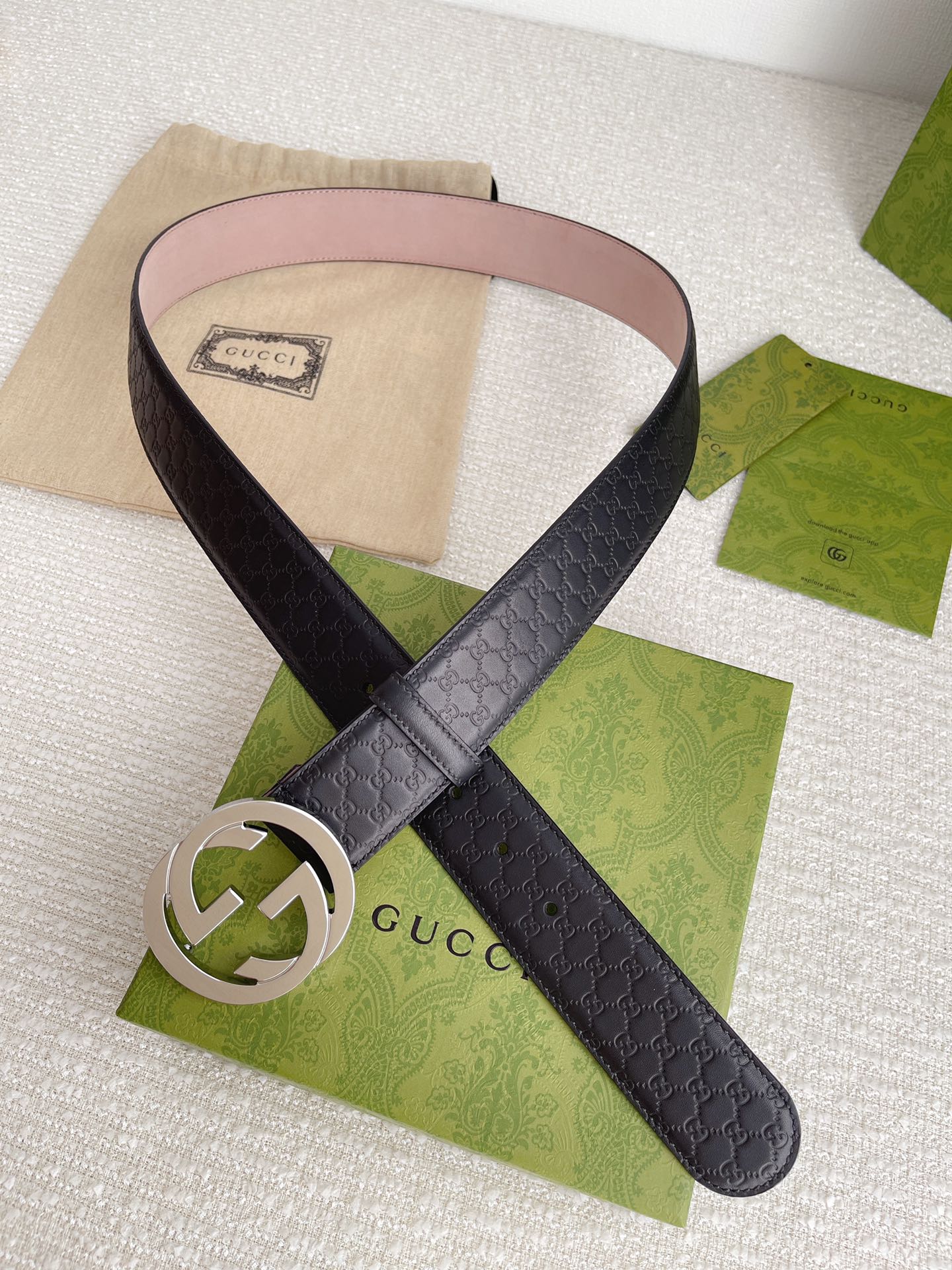 Gucci Basic Belt Cow Leather M