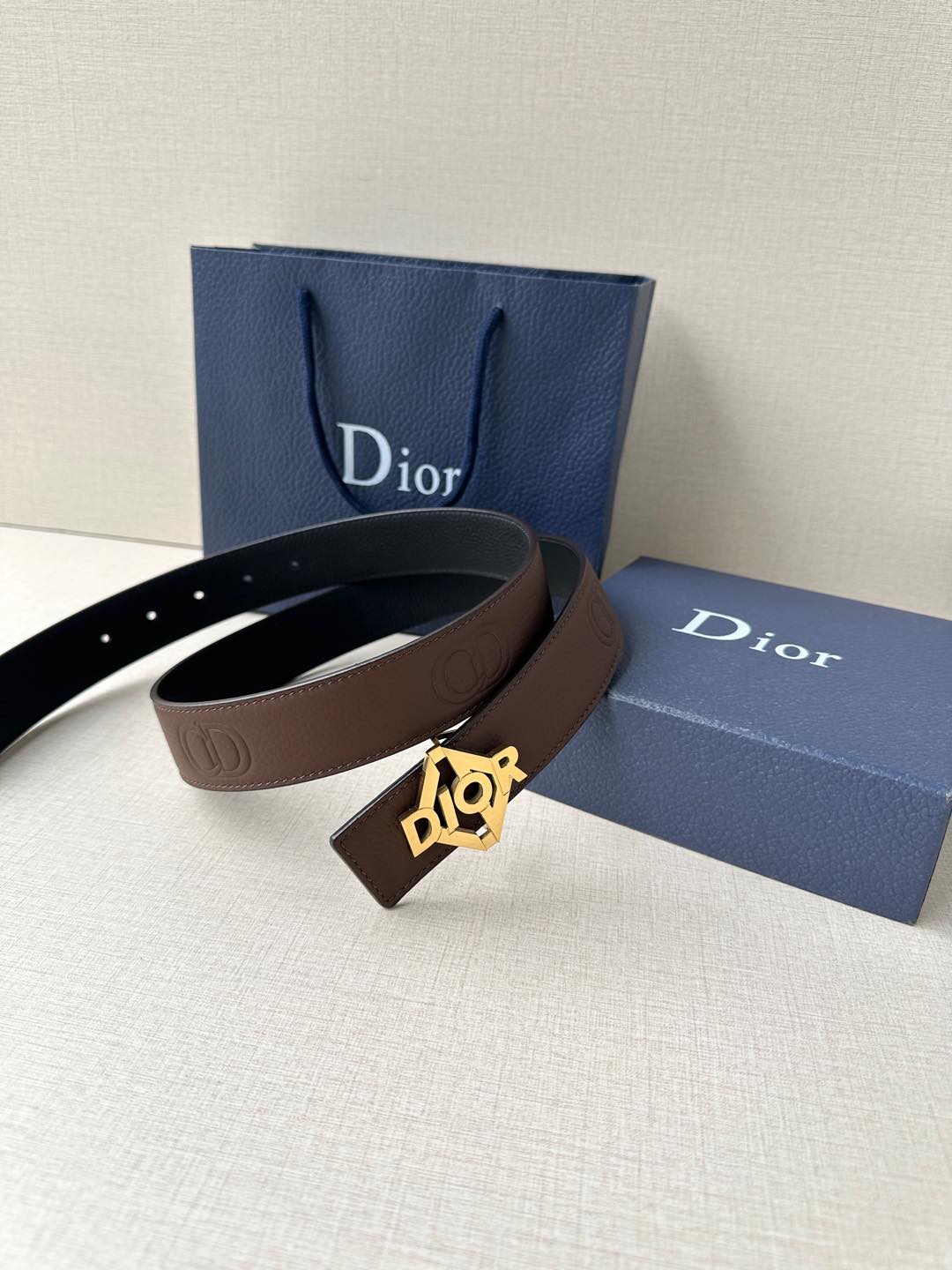 Basic Belt Cow Leather Black M