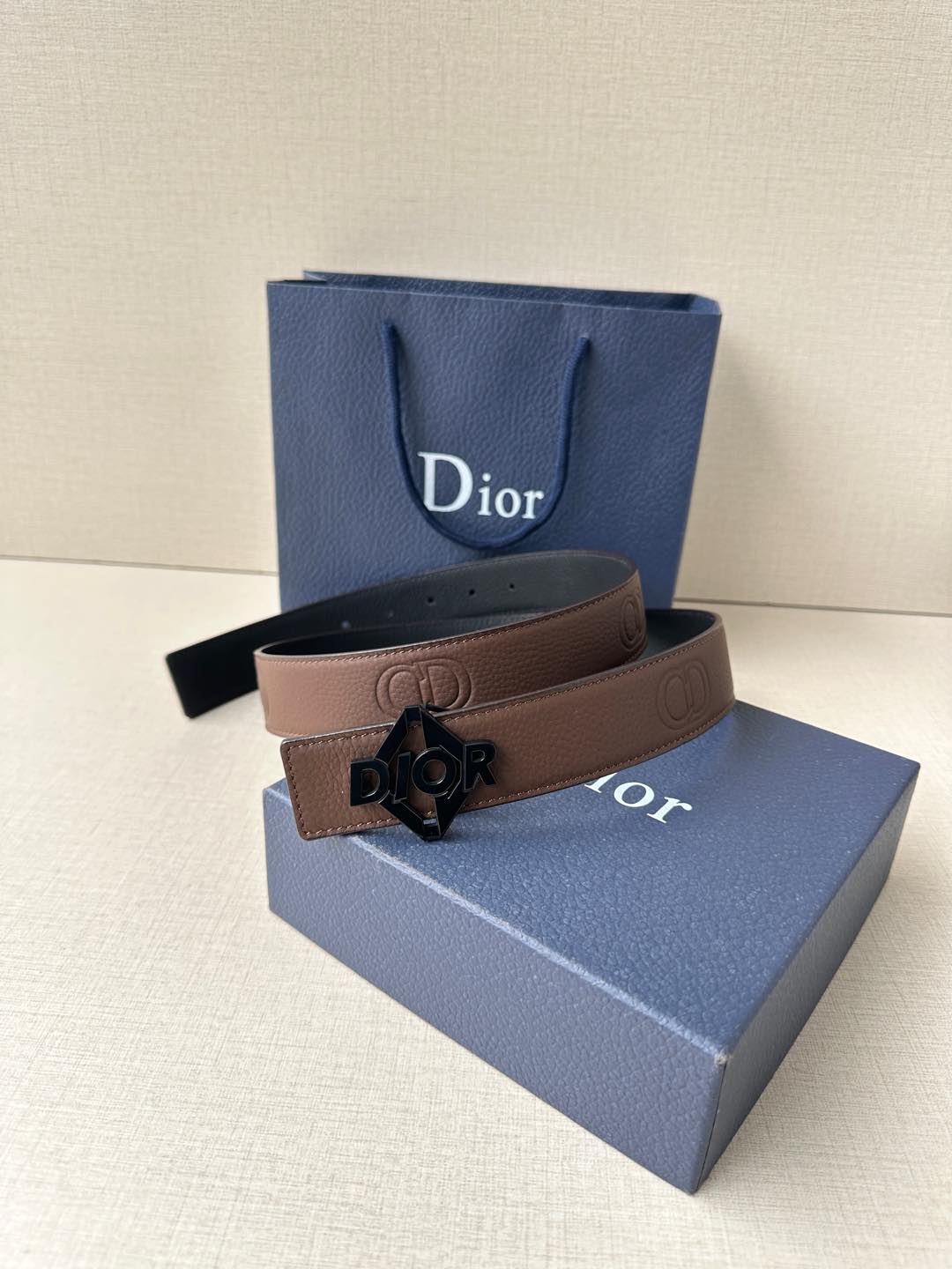 Basic Belt Cow Leather Black M