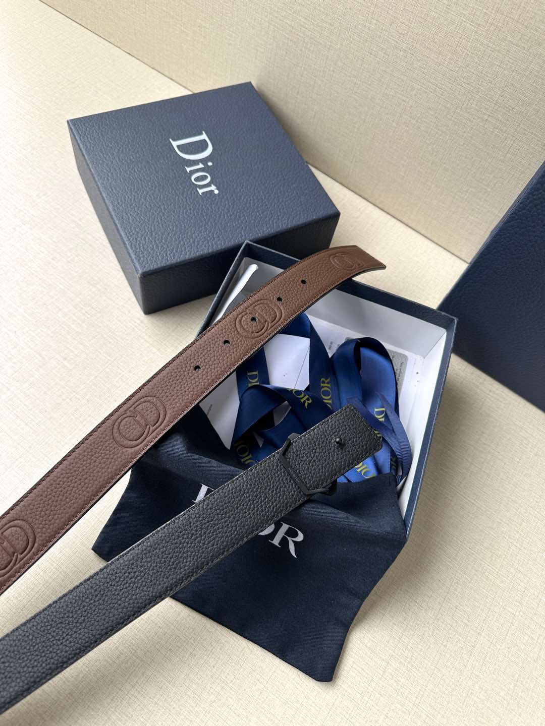 Basic Belt Cow Leather Black M