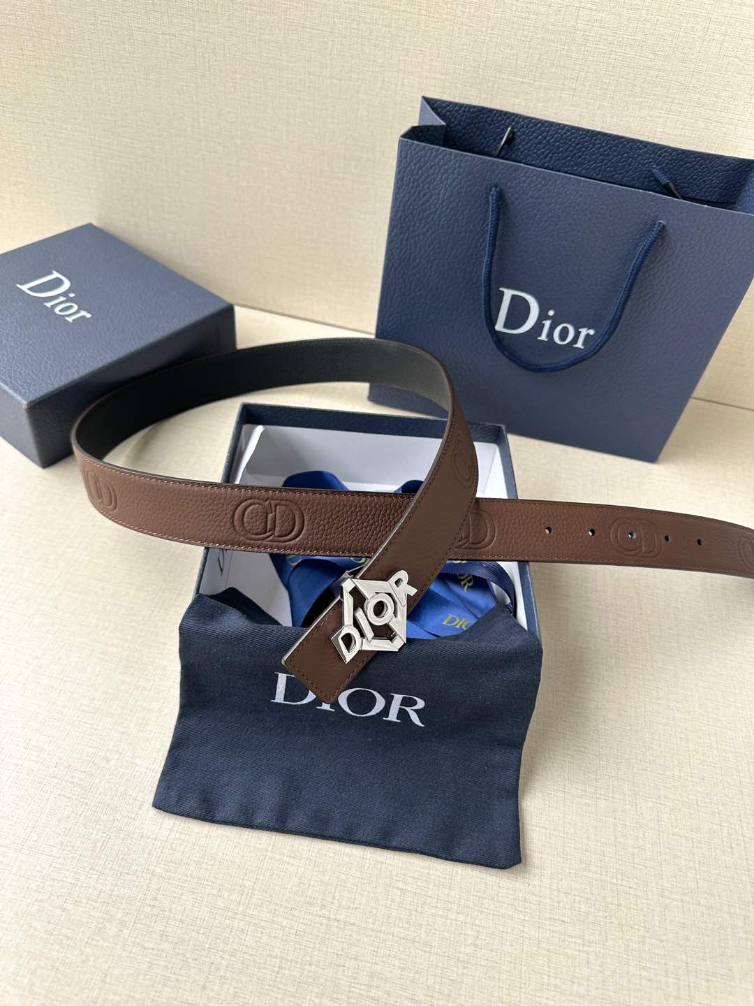 Basic Belt Cow Leather Black M