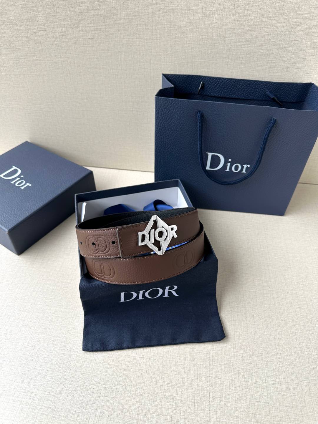 Basic Belt Cow Leather Black M