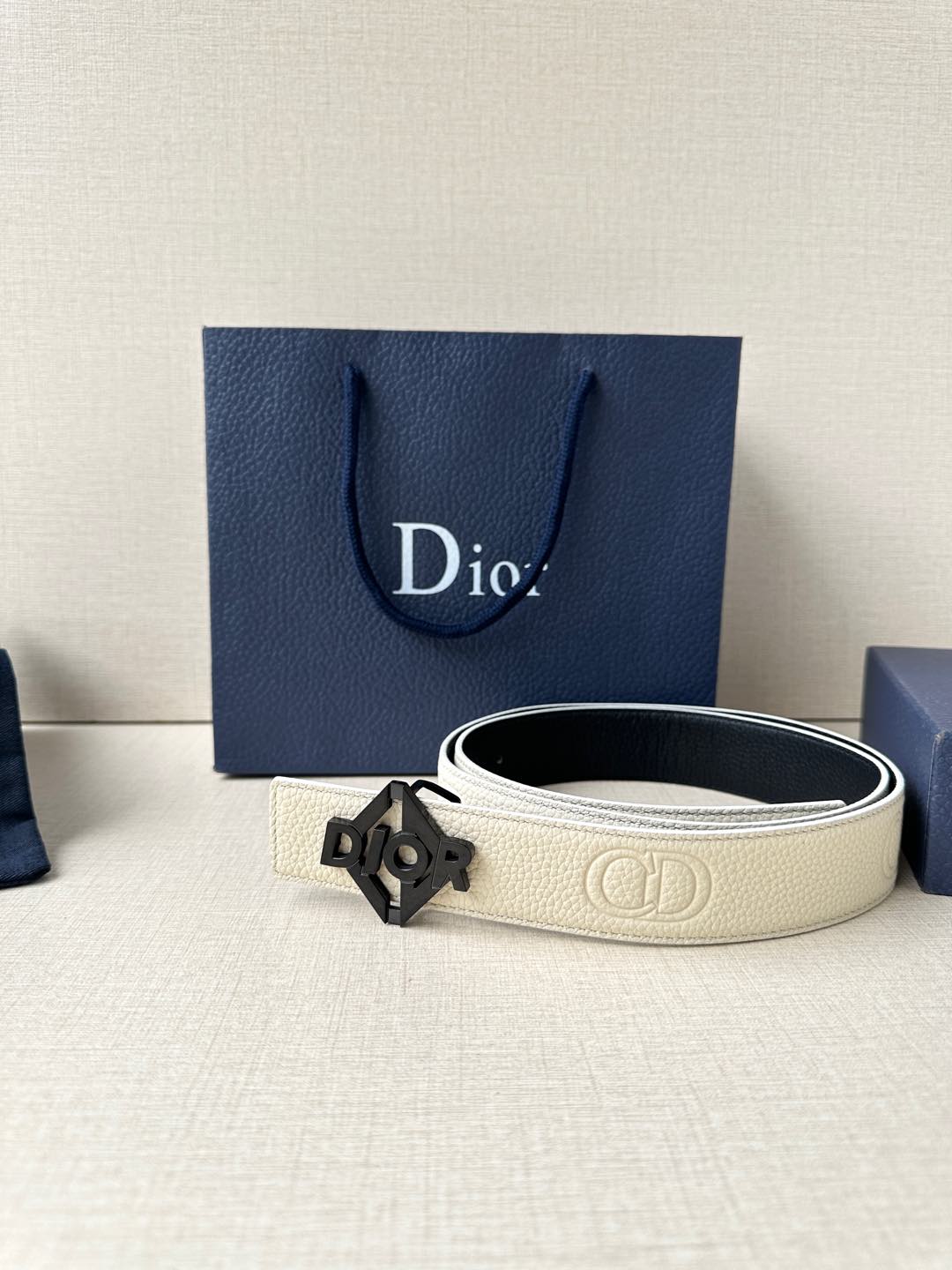 Basic Belt Cow Leather Black M