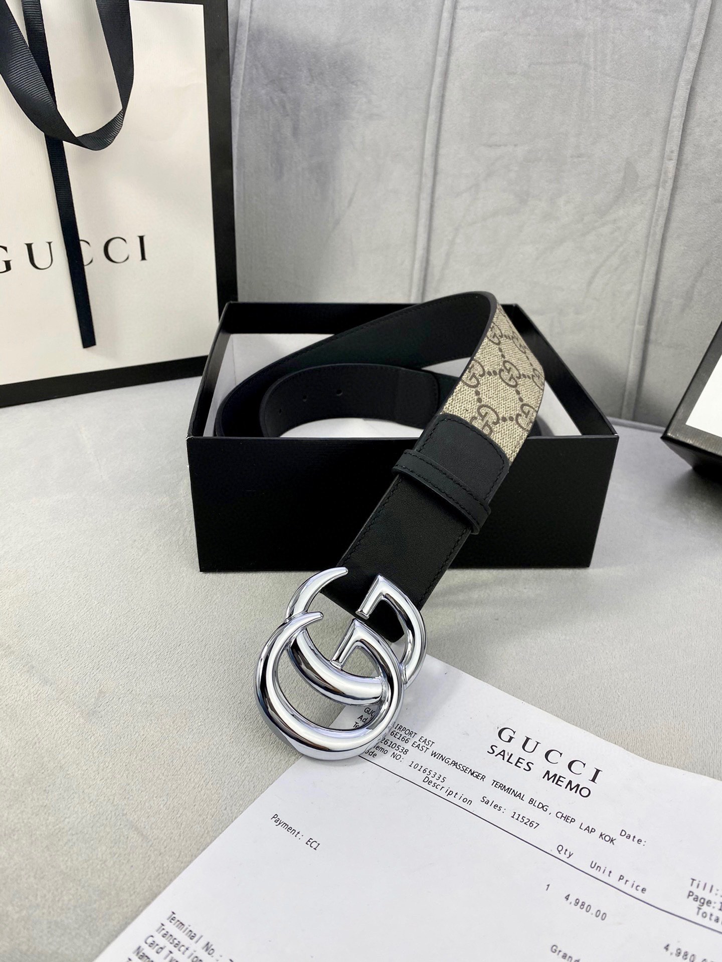 Gucci Basic Belt Black M