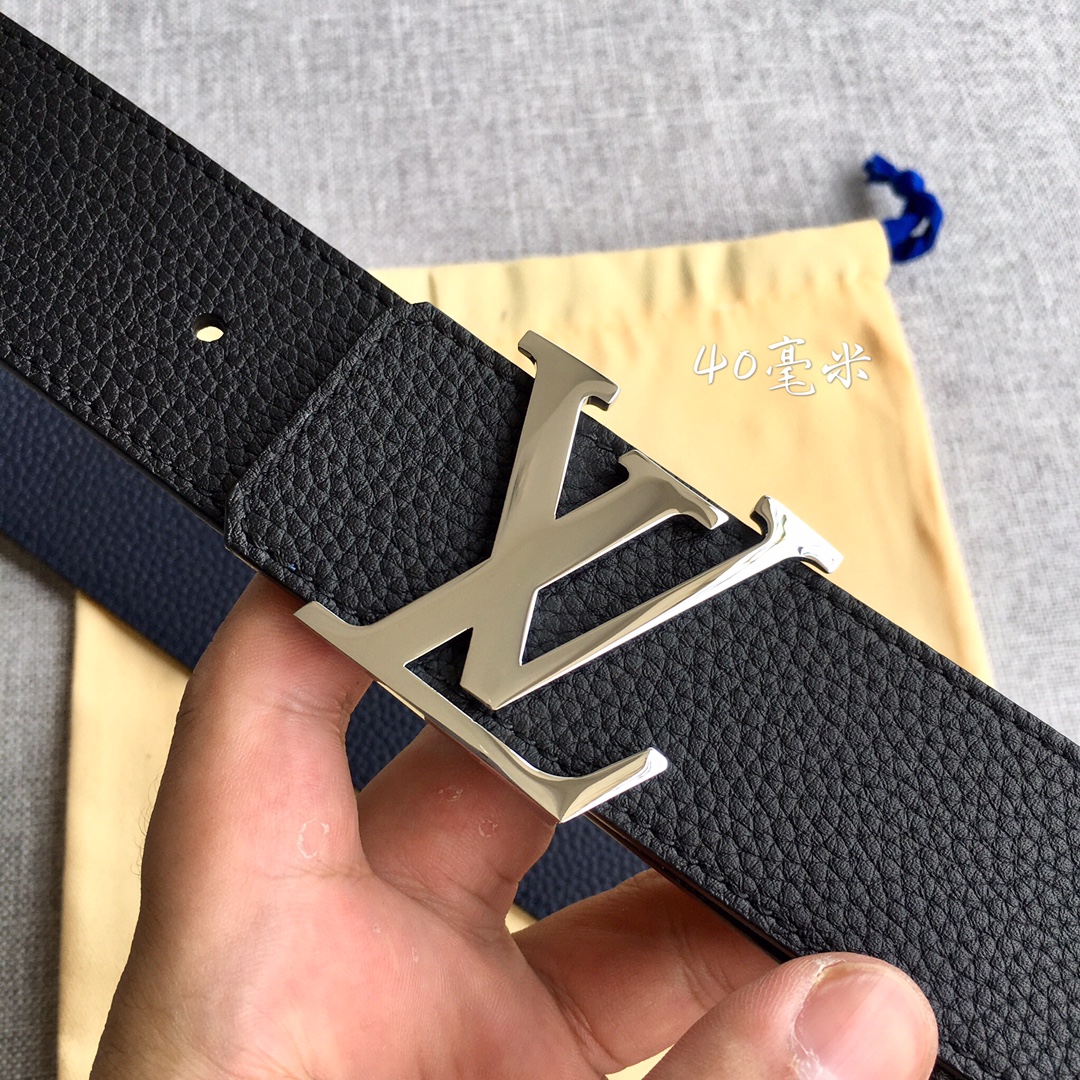 Louis Vuitton Male Leather Belt M-l