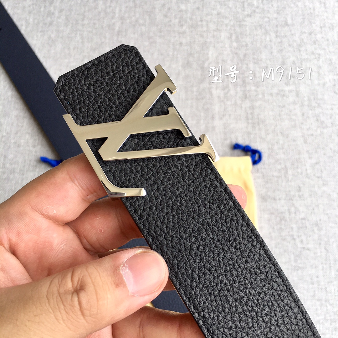 Louis Vuitton Male Leather Belt M-l