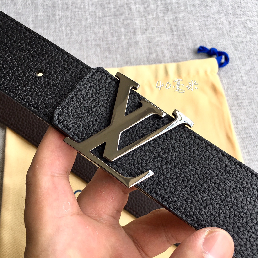 Louis Vuitton Male Leather Belt M-l
